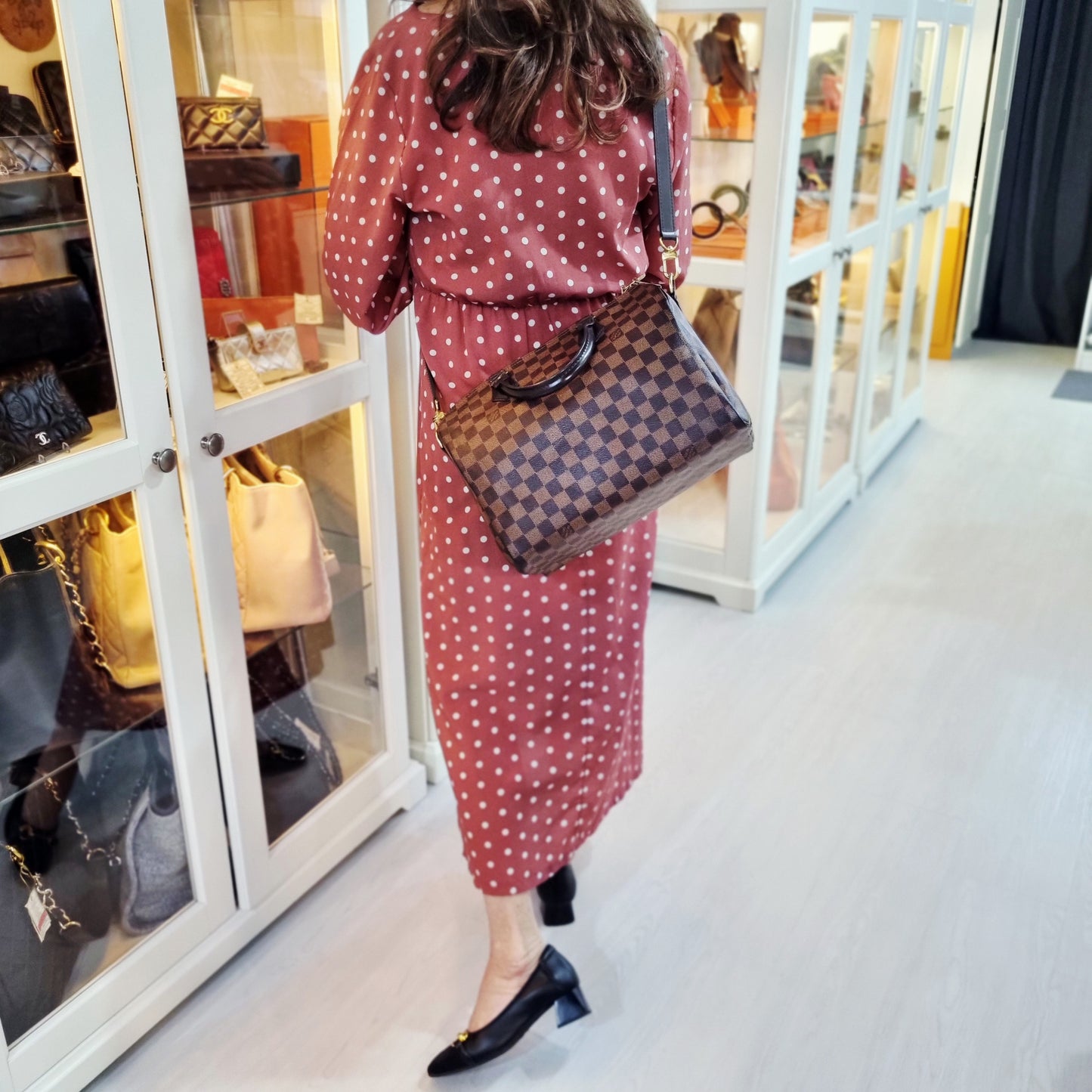 Louis Vuitton Speedy 30B Damier Ebene Ghw