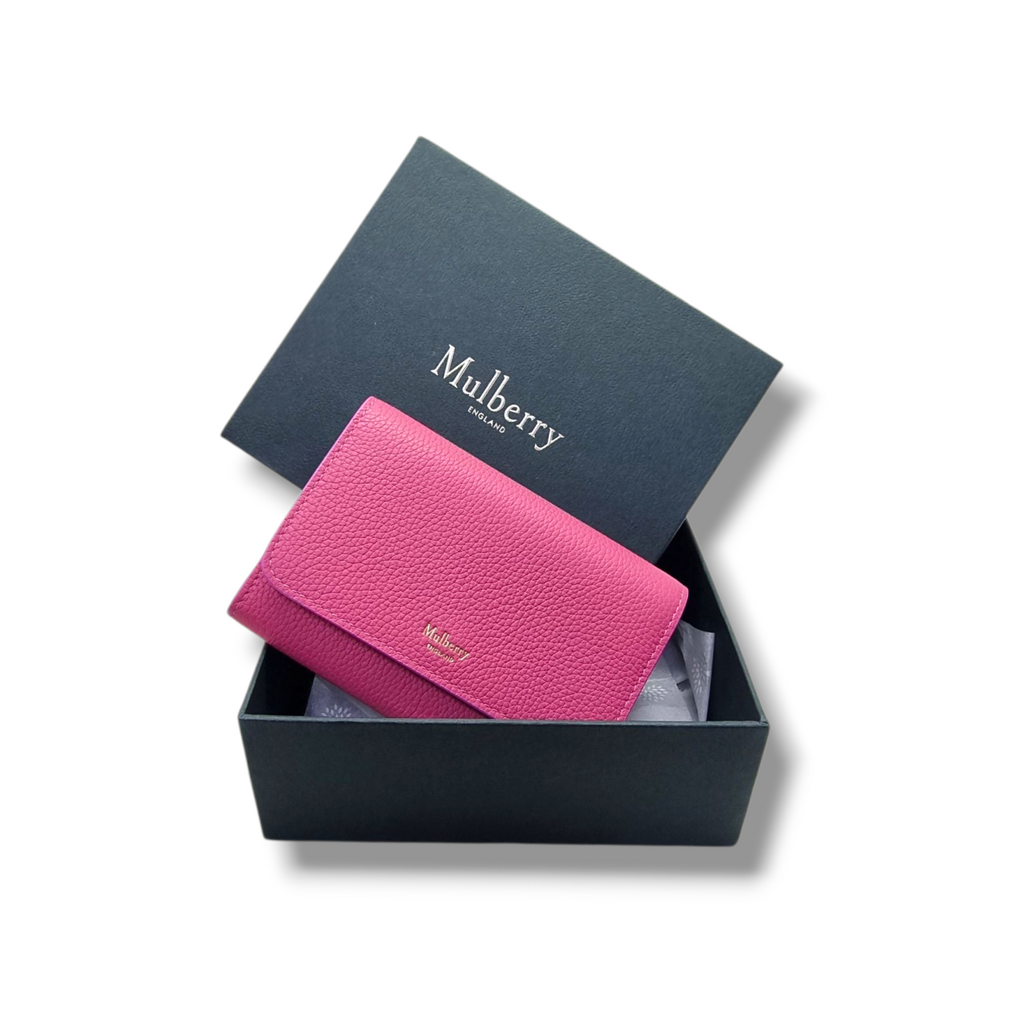 Mulberry Continental Key Pouch Leather Ghw (Pink)