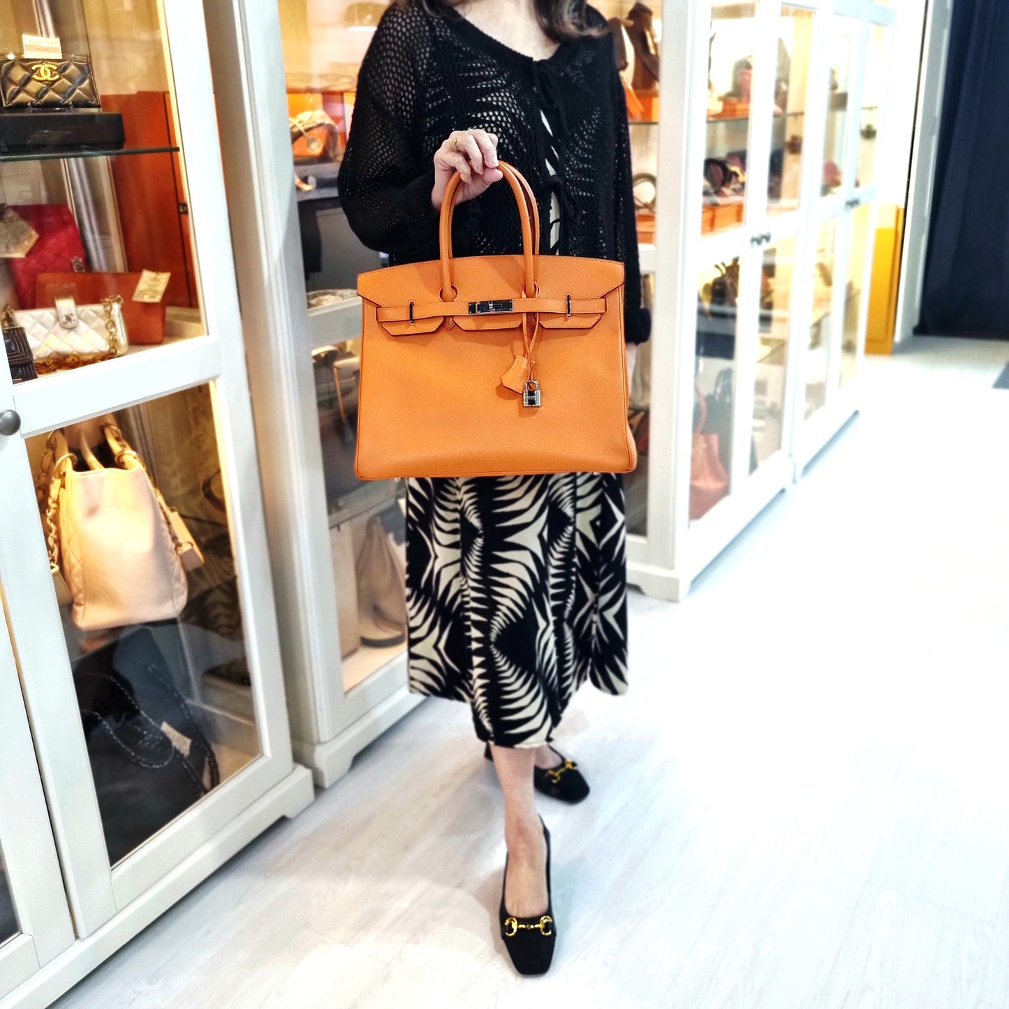 Hermes Birkin 35 Epsom Leather Phw (Orange)