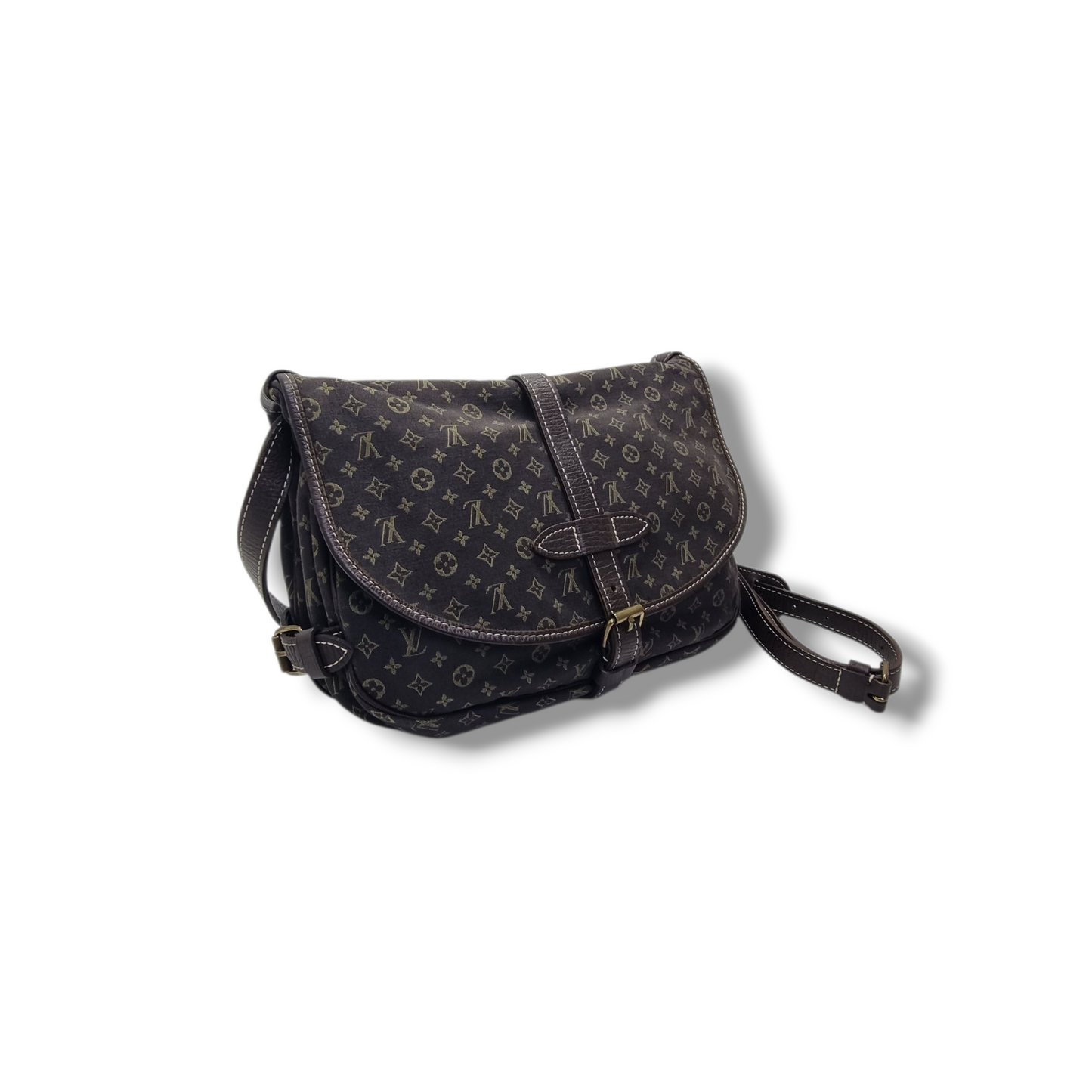 Louis Vuitton Saumur 30 Monogram Mini Lin Ghw (Black)