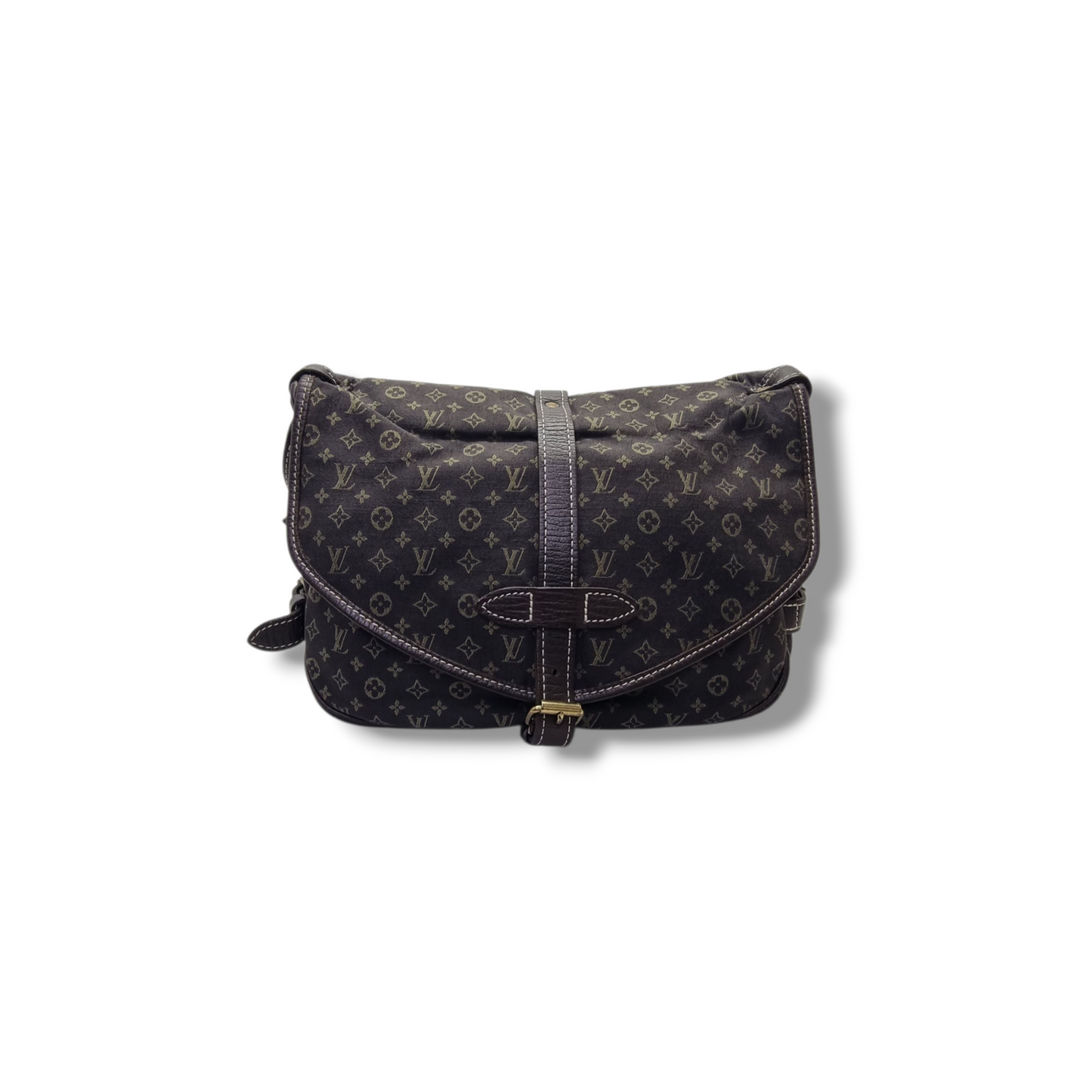 Louis Vuitton Saumur 30 Monogram Mini Lin Ghw (Black)
