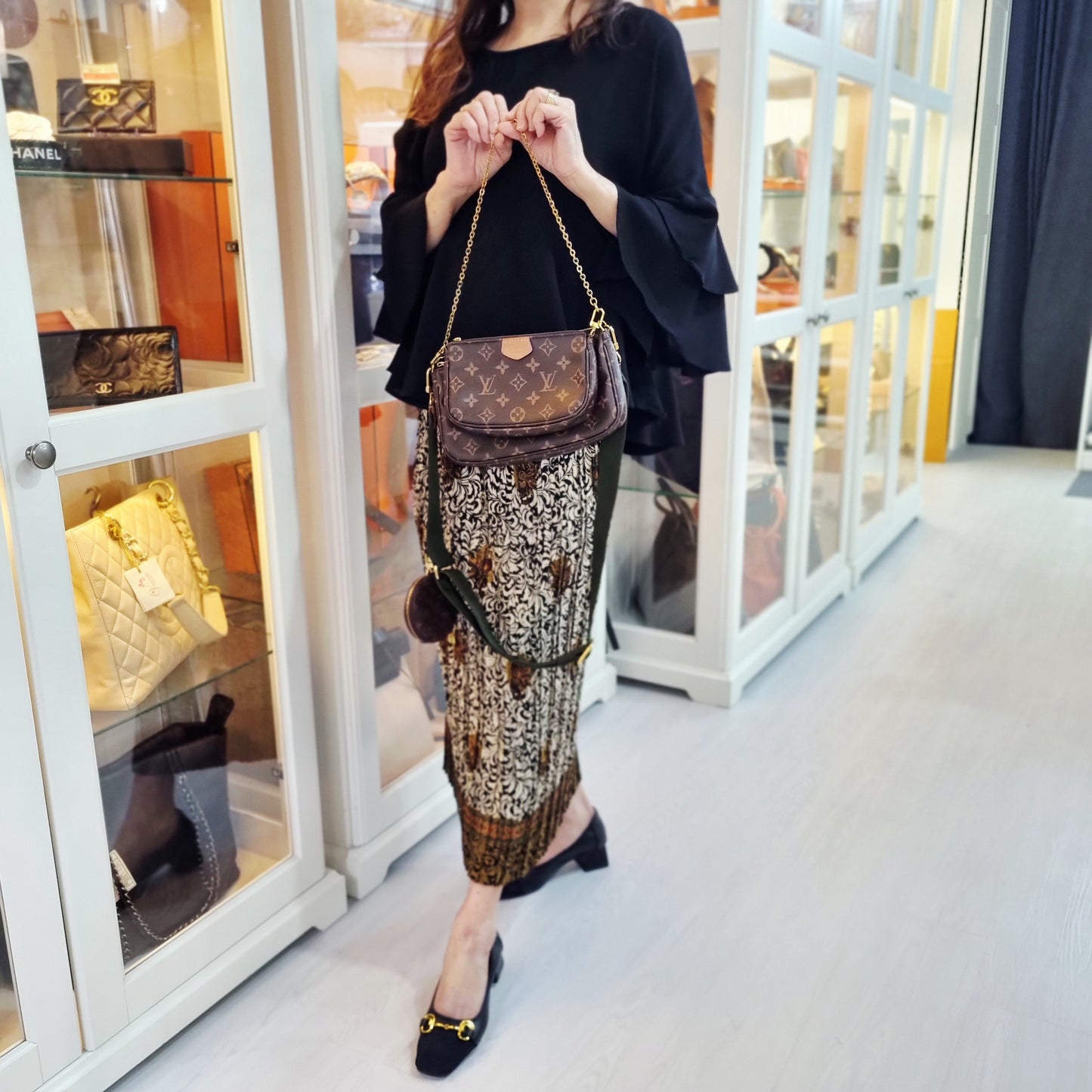 Louis Vuitton Multi Pochette Accessories Monogram Khaki Ghw