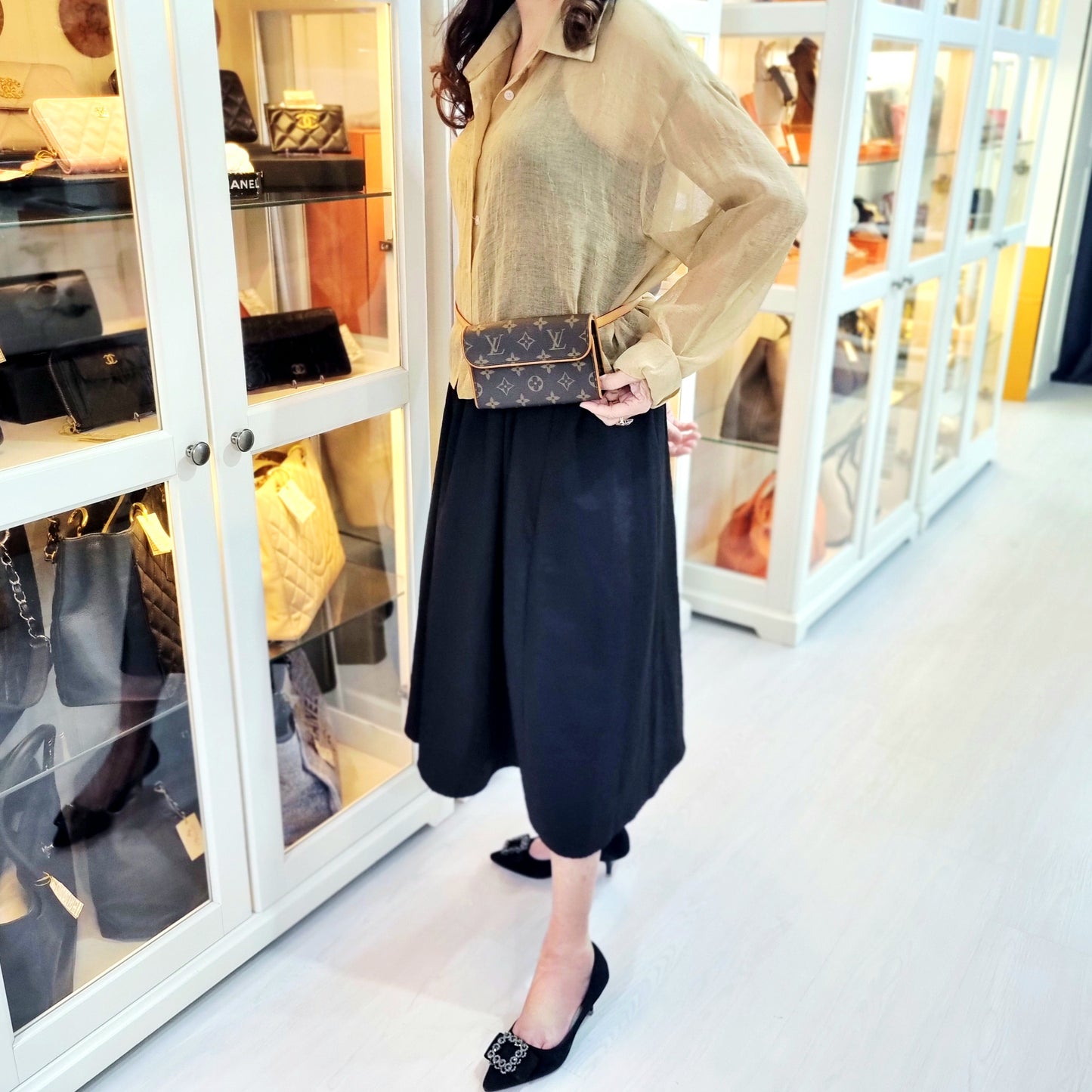 Louis Vuitton Pochette Florentine Belt Bag Monogram Ghw