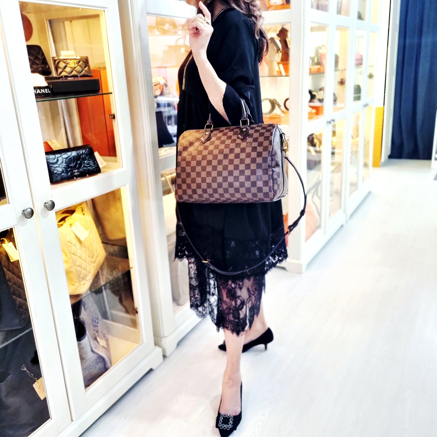 Louis Vuitton Speedy 30B Damier Ebene Ghw