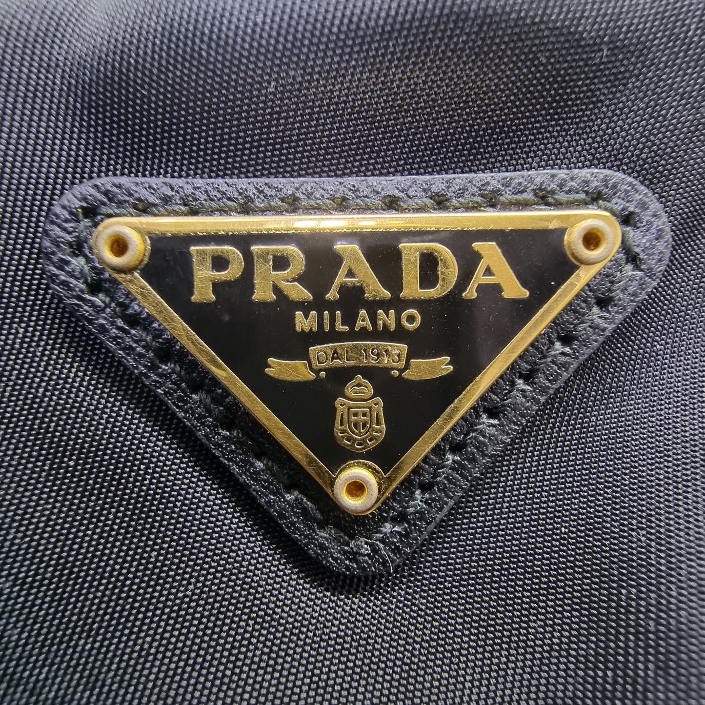 Prada 1N1422 Wristlet Nylon Clutch Ghw (Black)