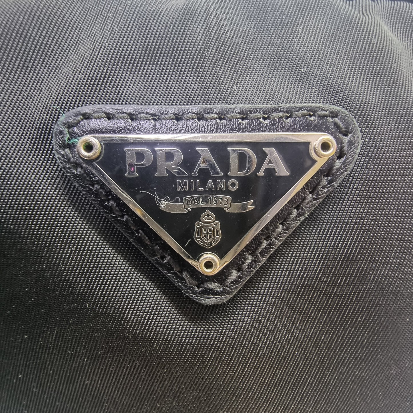 Prada Nylon Mini Pouch Ghw (Black)