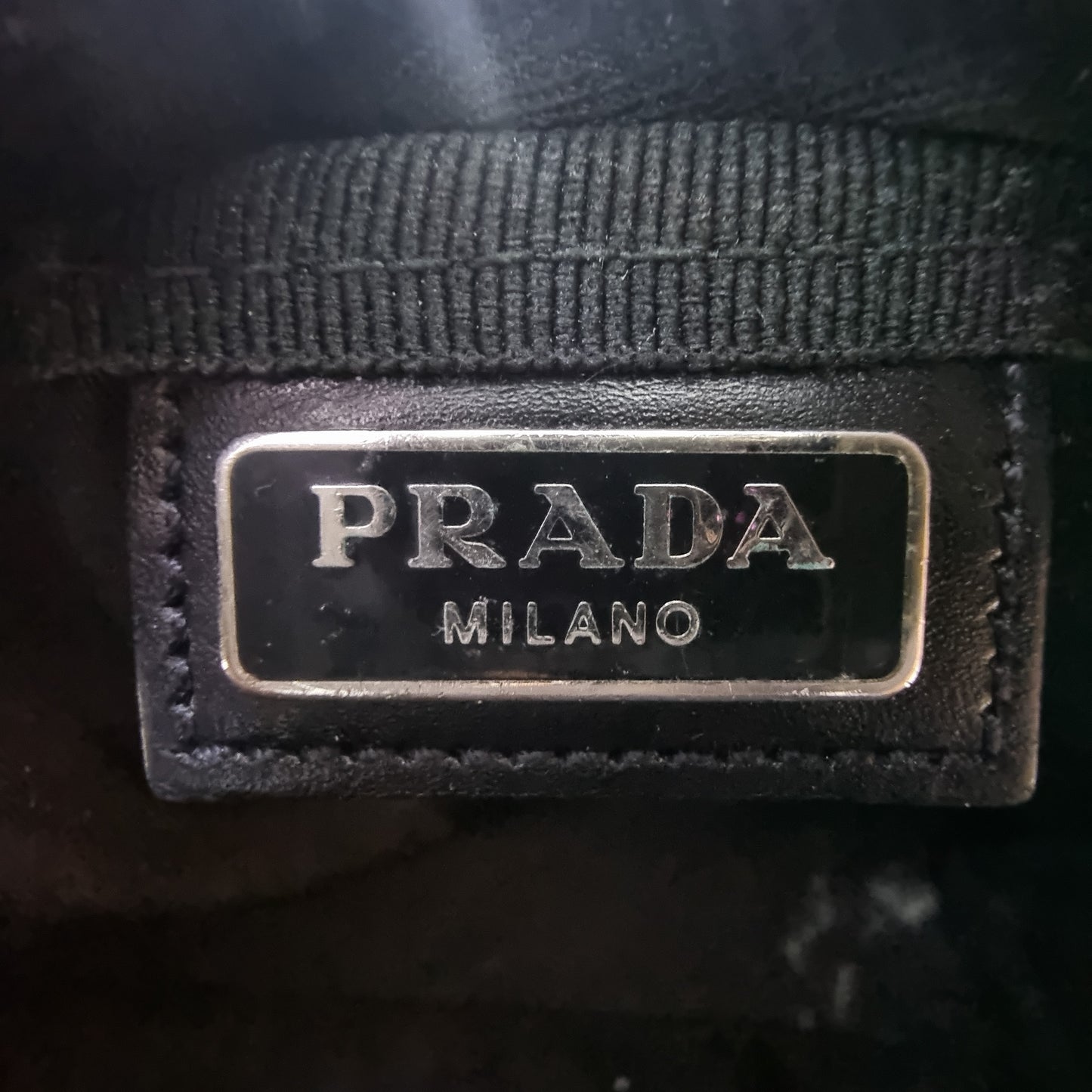 Prada Nylon Mini Pouch Ghw (Black)