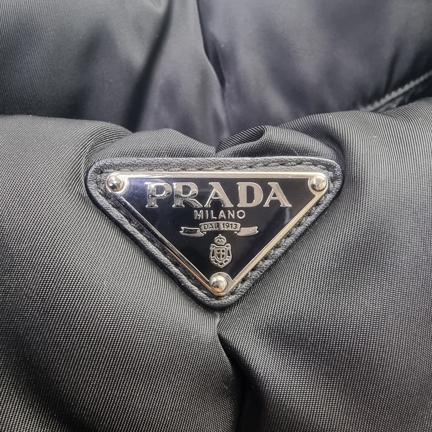 Prada Nylon Bomber Tote Bag Shw (Black)