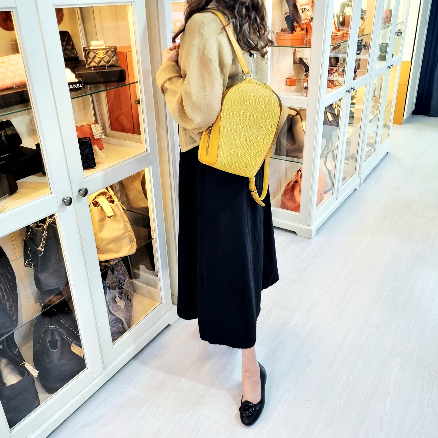 Louis Vuitton Mabillon Backpack Epi Leather Ghw (Yellow)