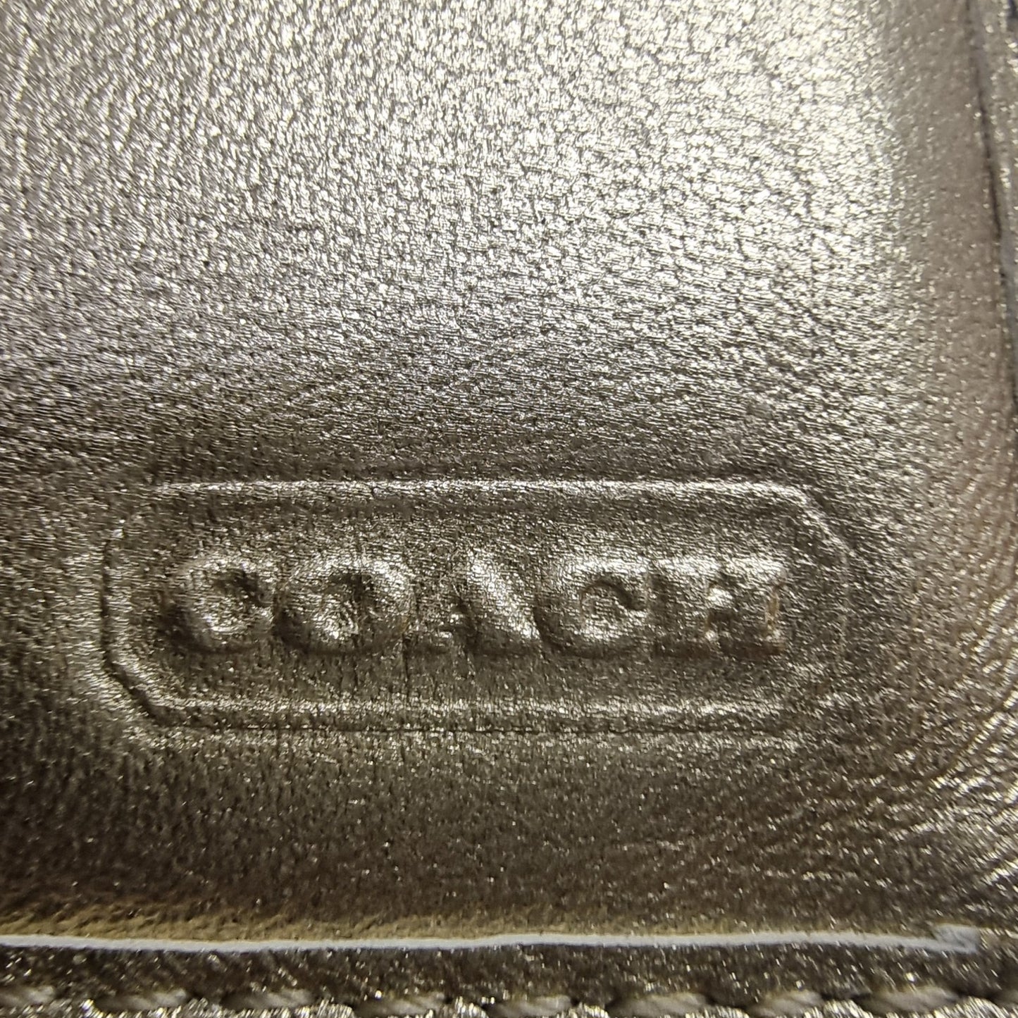 Coach Card Holder Canvas (Gold)