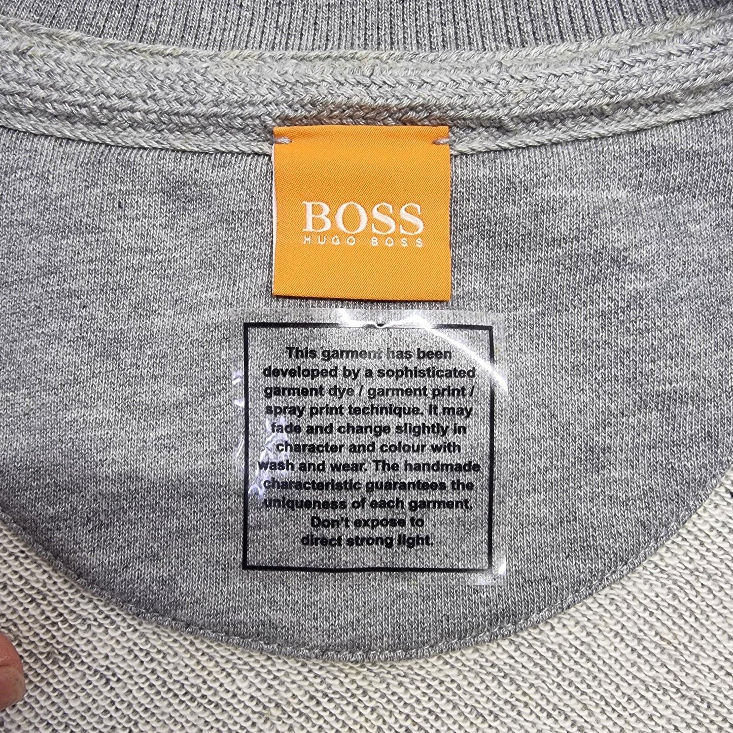 Hugo Boss Sweater Zip Neck Knitted Cotton (Grey)