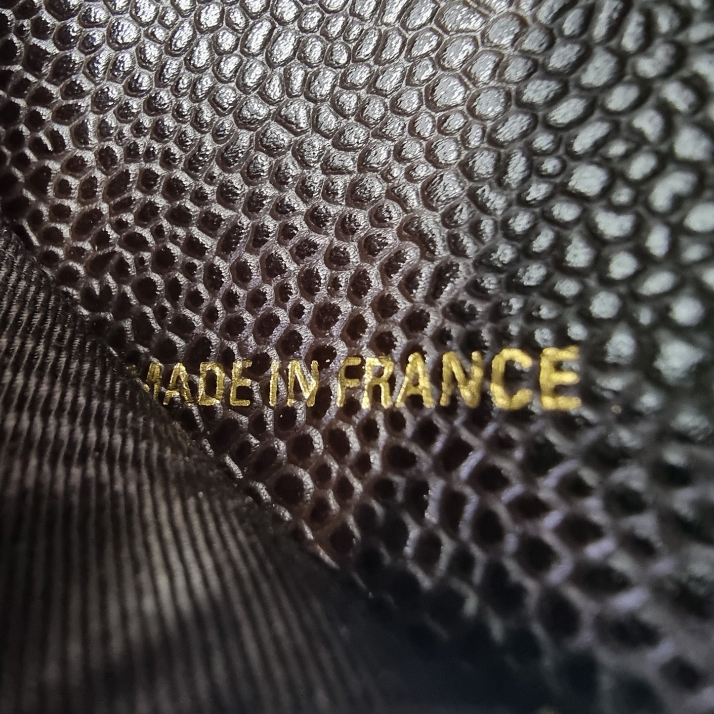 Chanel Vintage Timeless Agenda Cover Grain Leather Ghw (Dark Brown)
