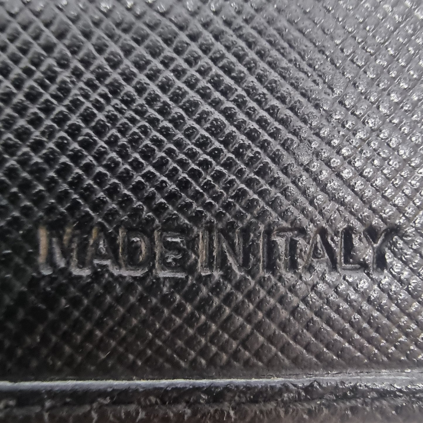 Prada Leather Wallet Cheque Holder (Black)