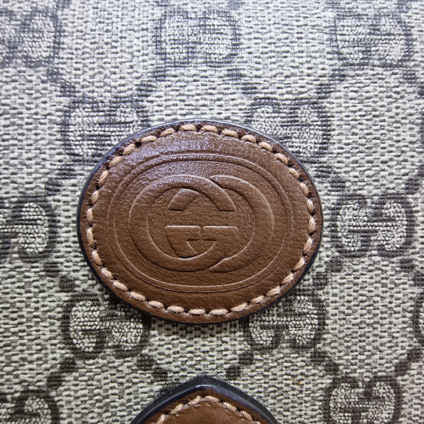 Gucci GG Mini Interlocking Canvas Crossbody Ghw (Beige Brown)