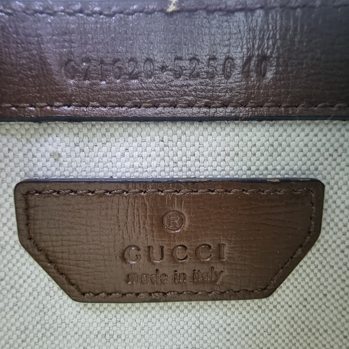 Gucci GG Mini Interlocking Canvas Crossbody Ghw (Beige Brown)