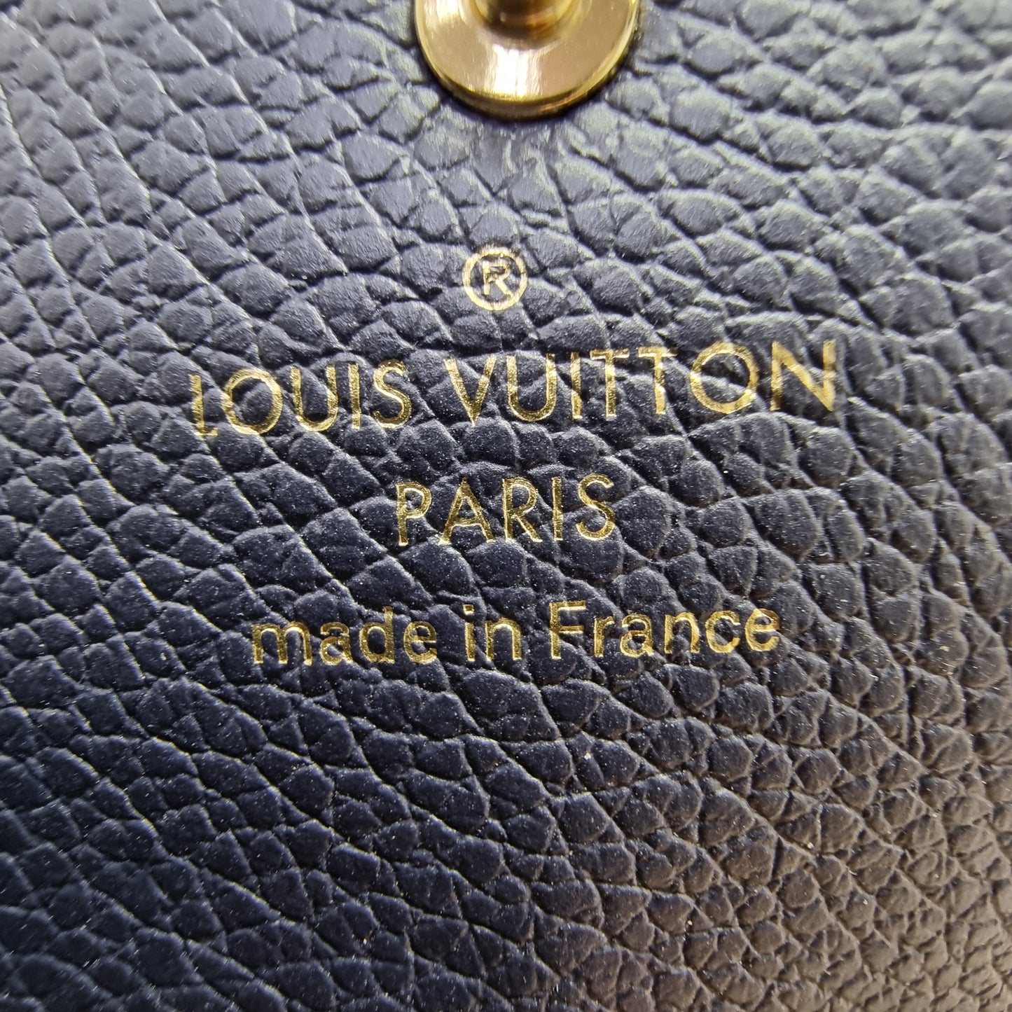 Louis Vuitton Sarah Wallet Monogram Empriente Ghw (Navy Blue)