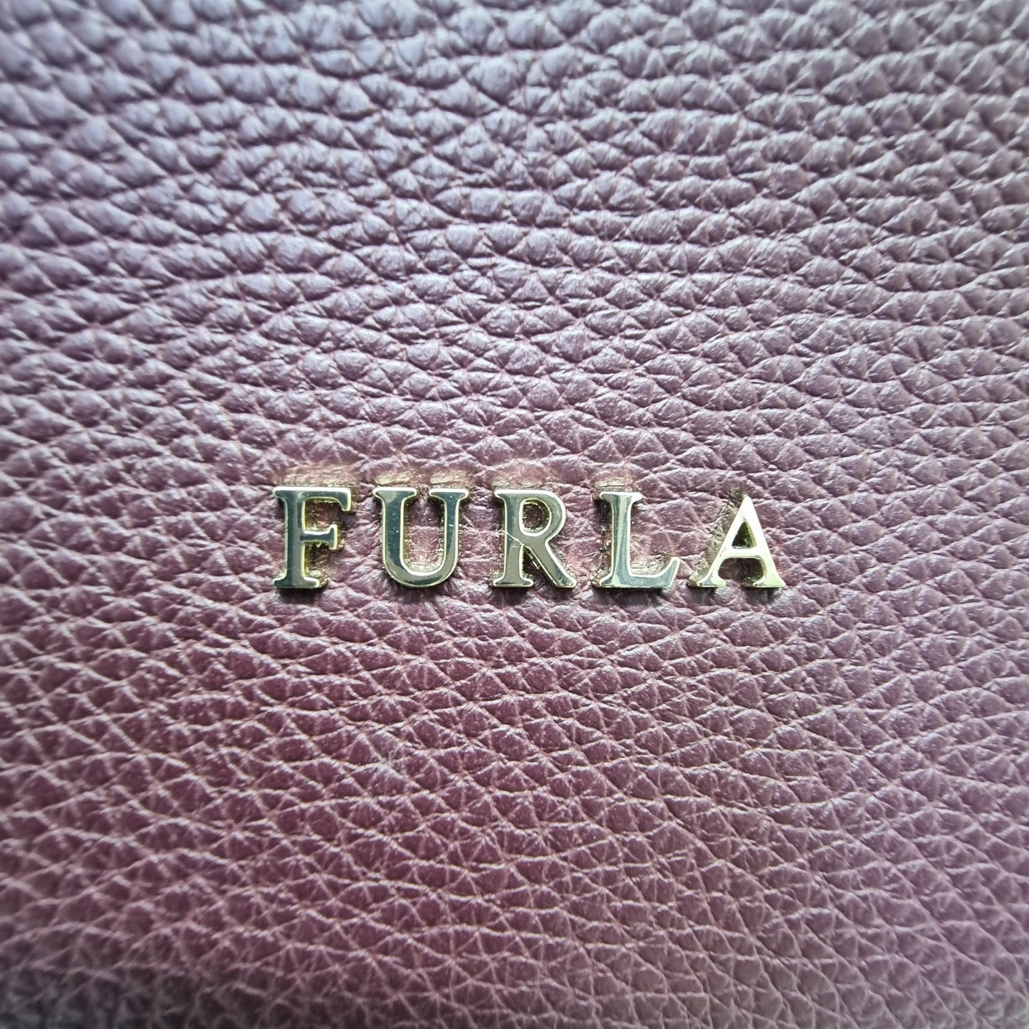 Furla Niki Top Handle Leather Satchel Ghw (Burgundy)