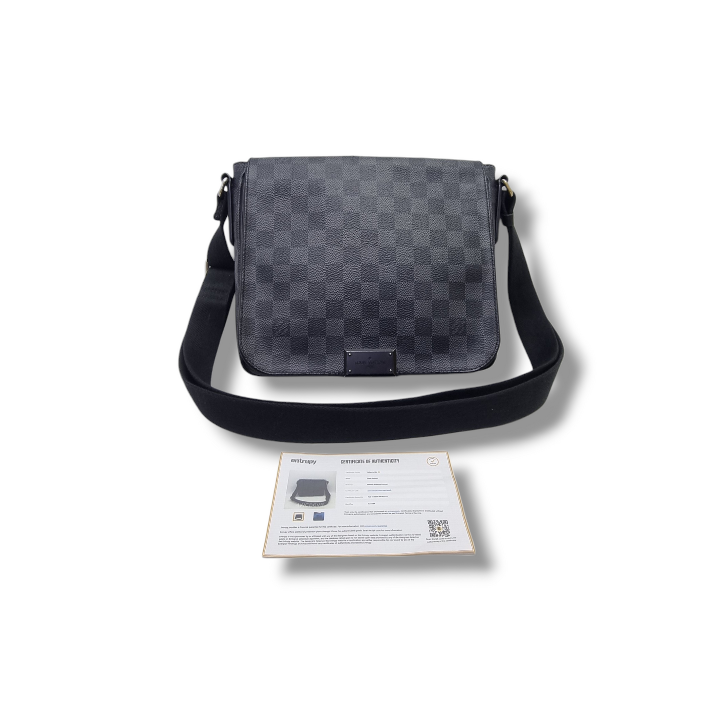 Louis Vuitton District PM Messenger Bag Damier Graphite Shw
