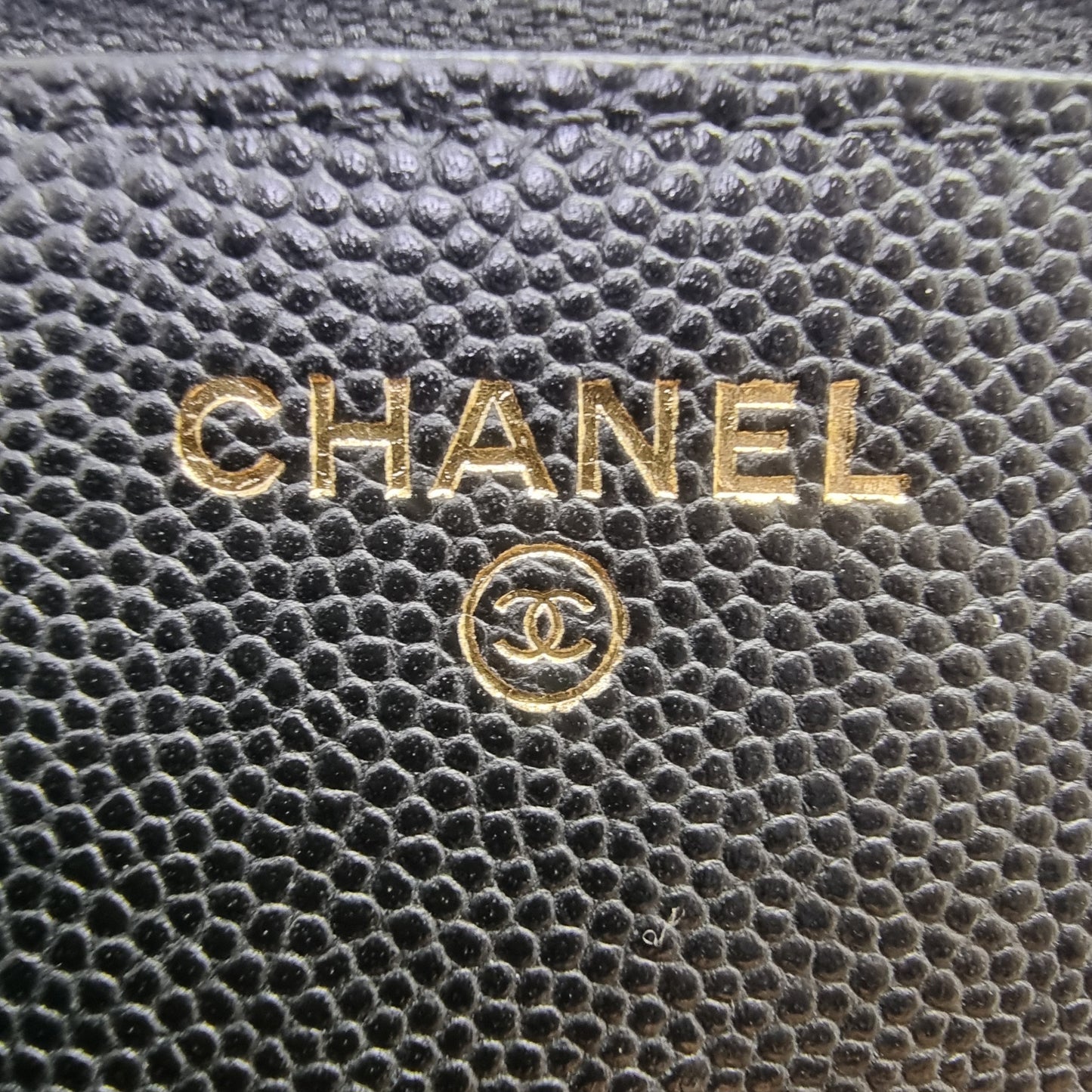 Chanel Wallet On Chain Gold Coin Twist Your Buttons Caviar Ghw (Black)