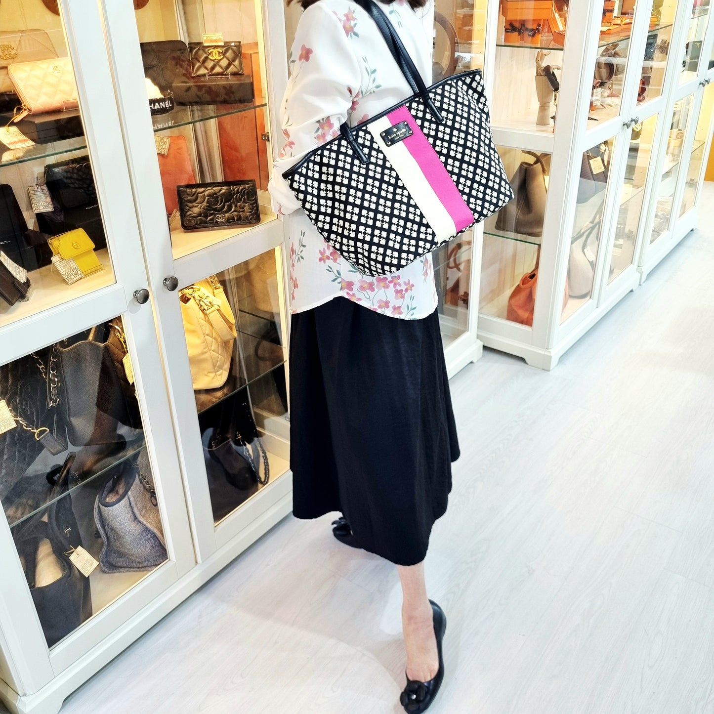 Kate Spade New York Small Harmony Canvas Ghw (Black)