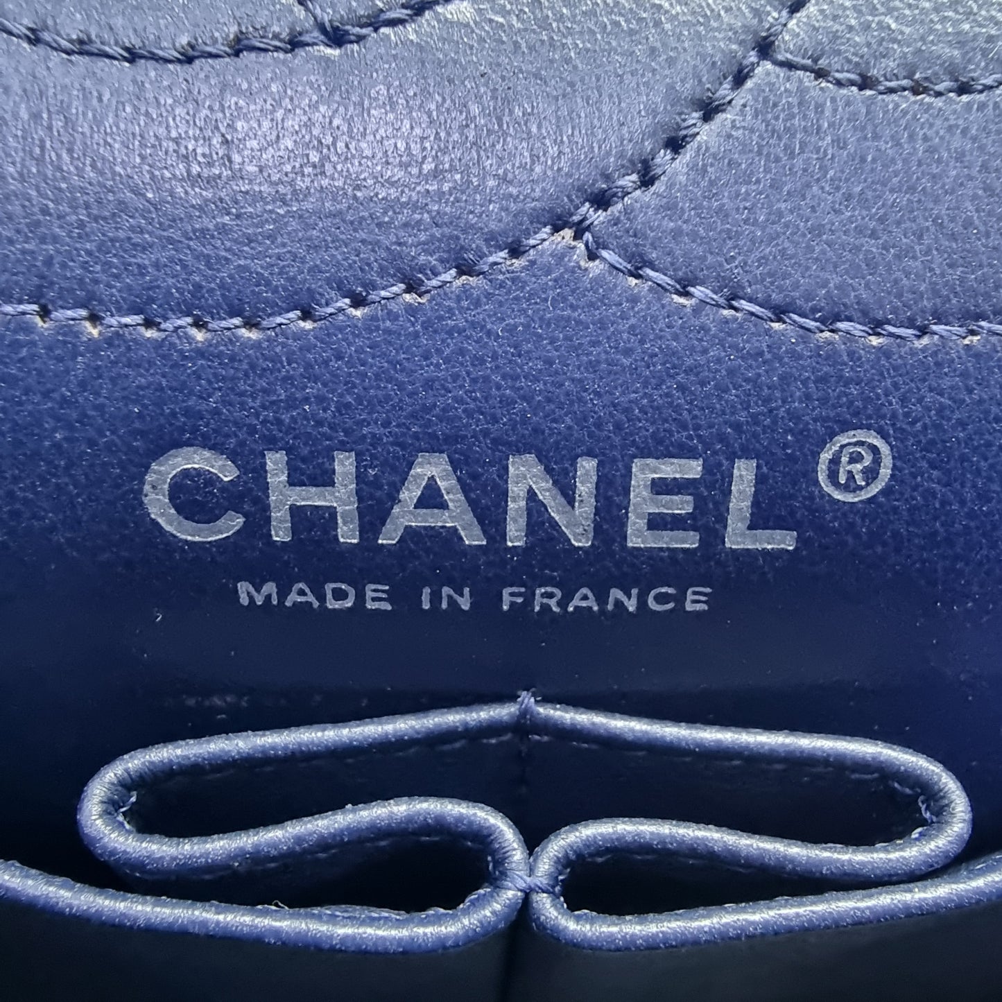 Chanel 2.55 Reissue 266 Lambskin Shw (Navy Blue)