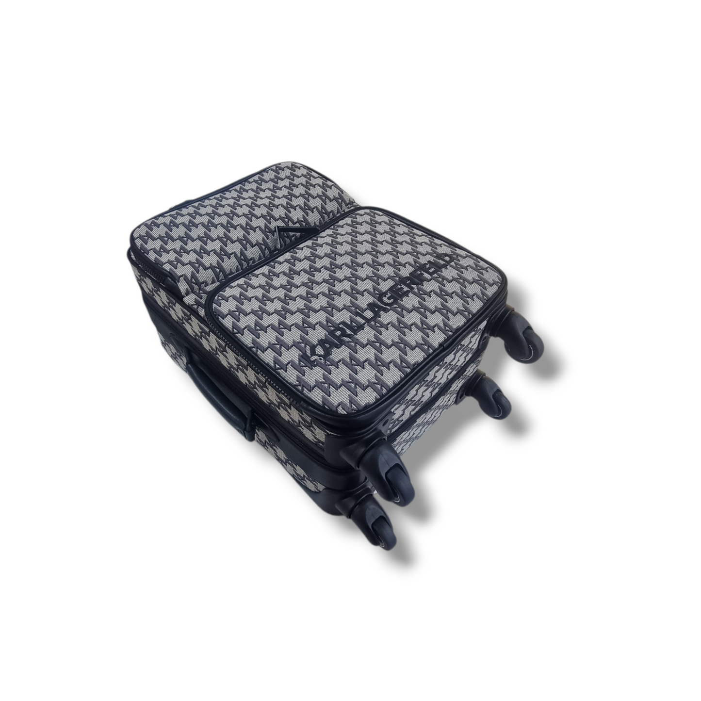 Karl Lagerfeld K/Monogram Trolley Case Bhw (Black/Grey)