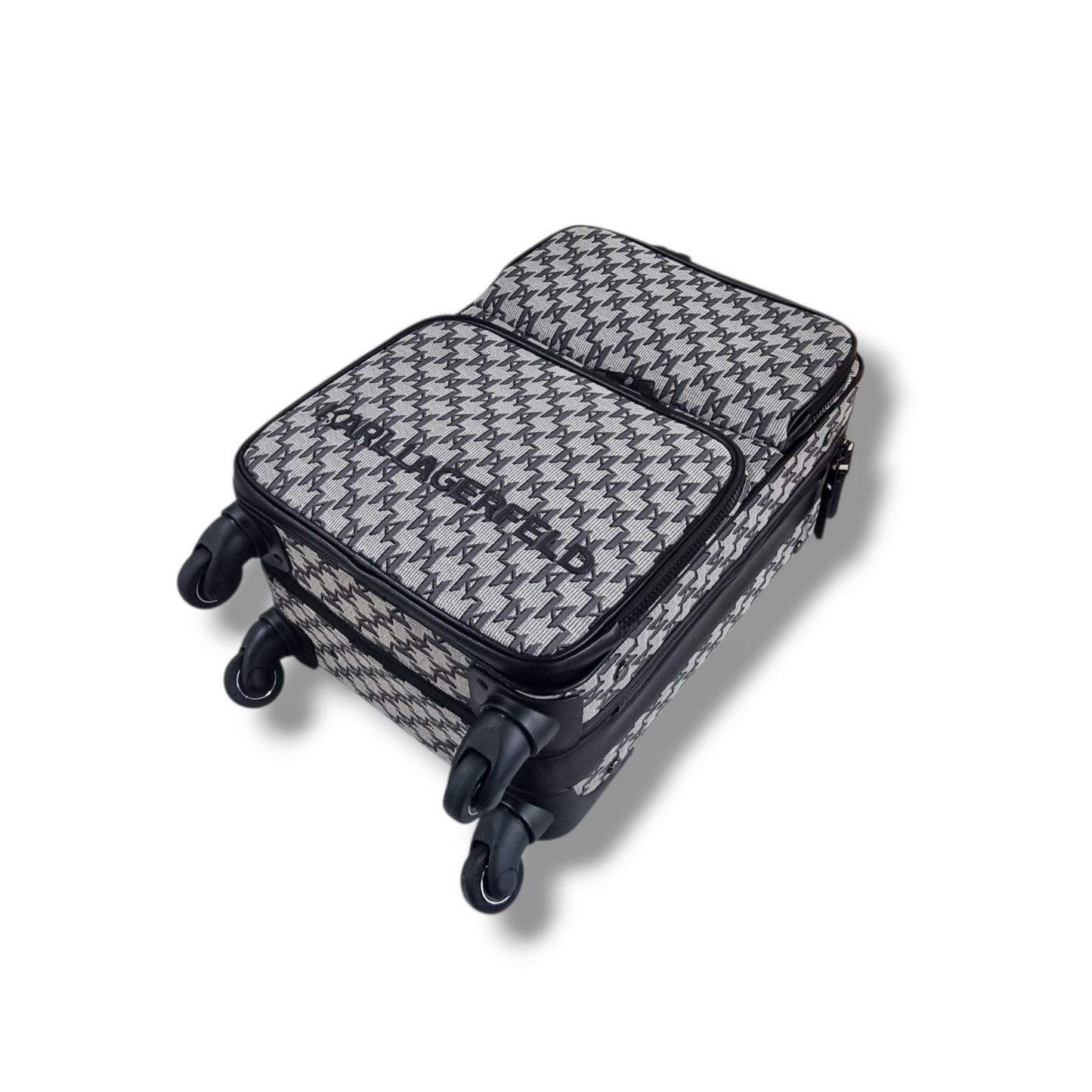 Karl Lagerfeld K/Monogram Trolley Case Bhw (Black/Grey)