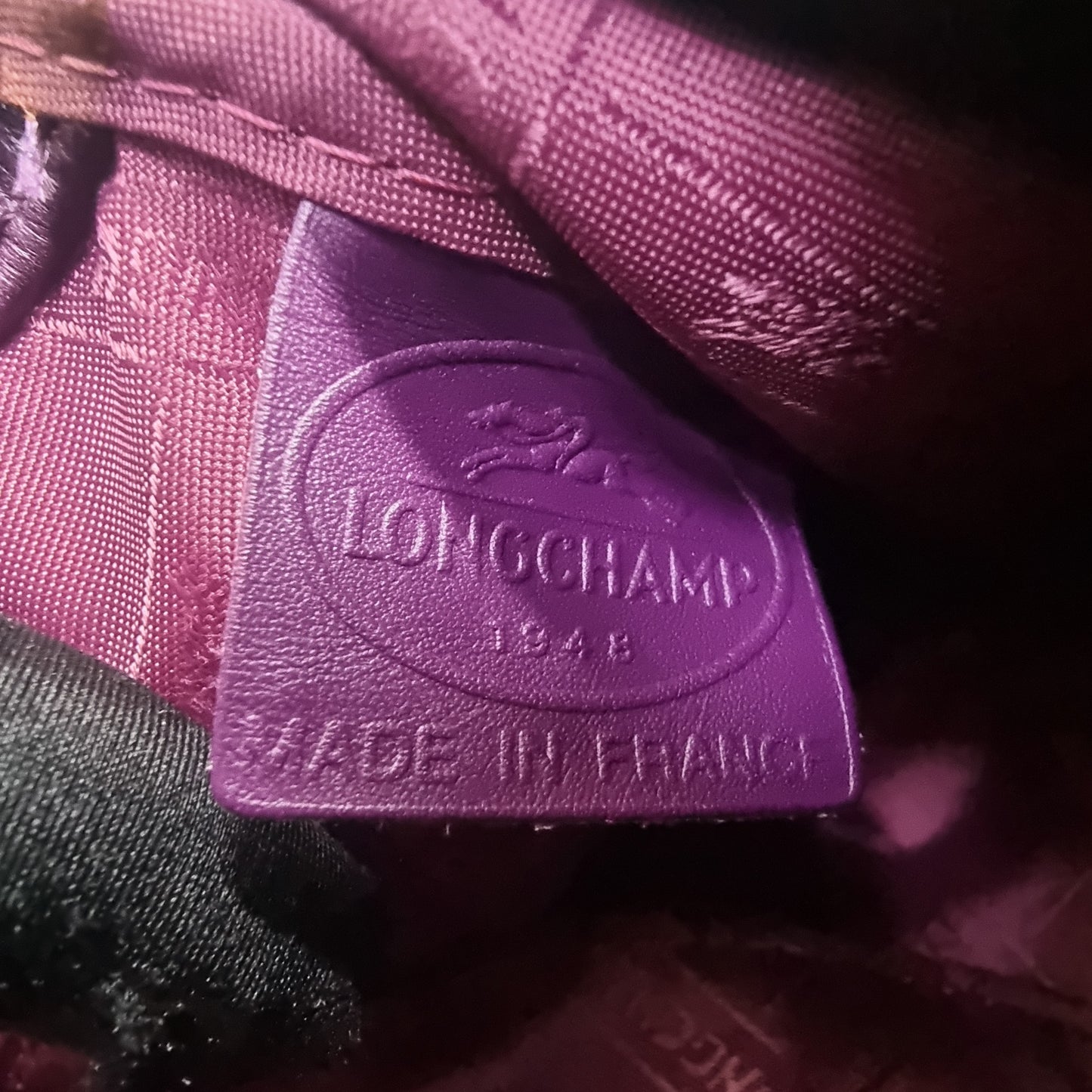 Longchamp Idole Leather Shw (Dark Purple)