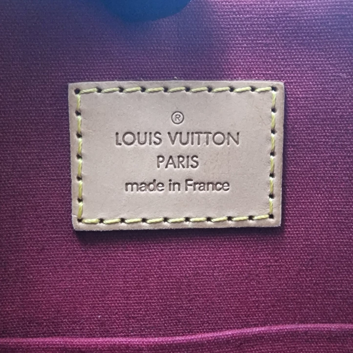 Louis Vuitton Bellevue PM Monogram Vernis Pomme D'Amour Ghw