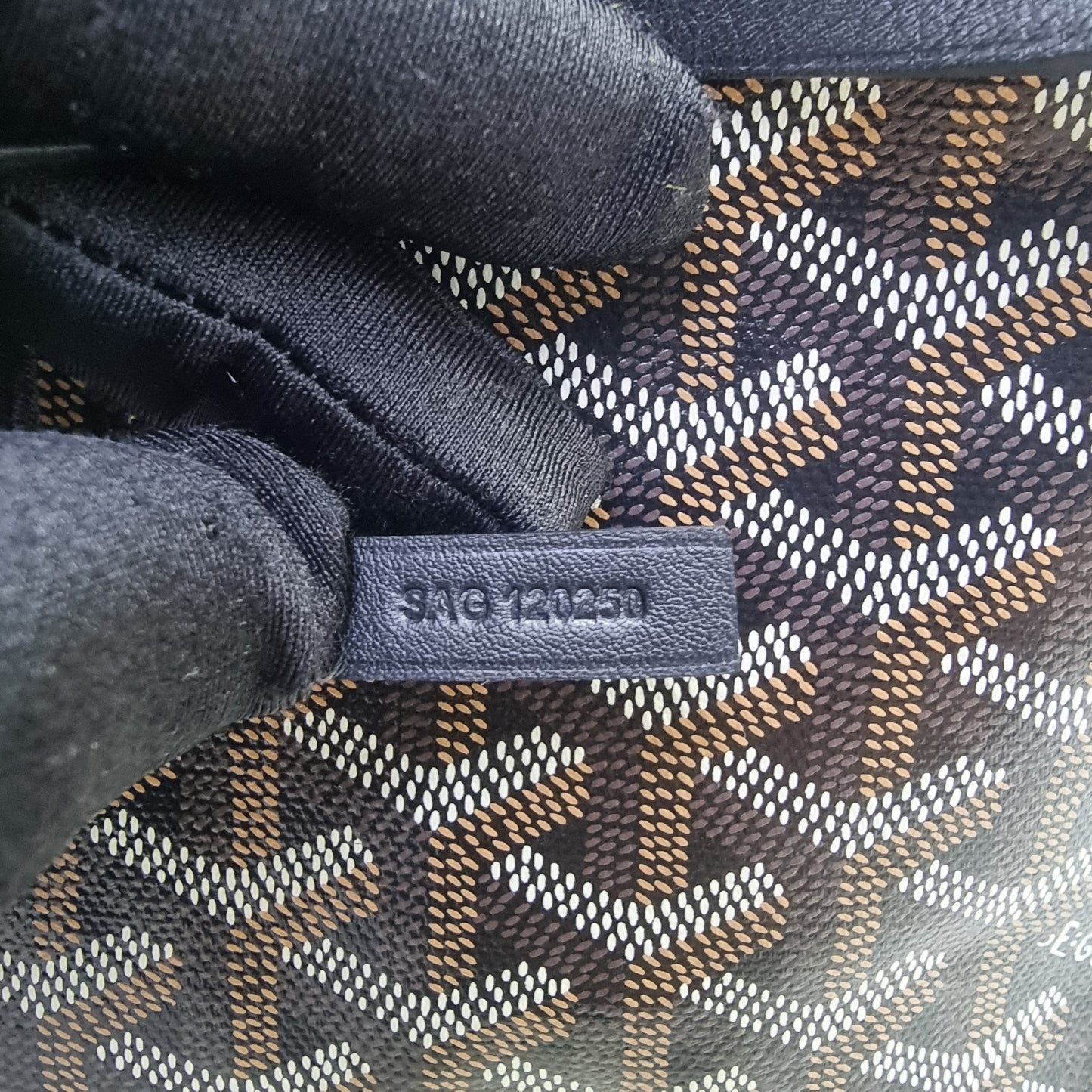 Goyard Anjou Mini Goyardine Canvas (Black/Tan)