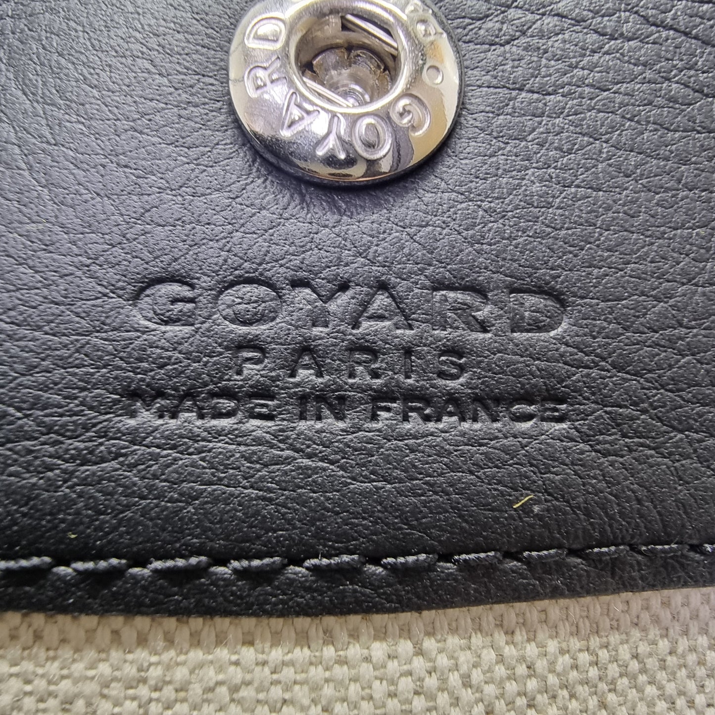 Goyard Anjou Mini Goyardine Canvas (Black/Tan)