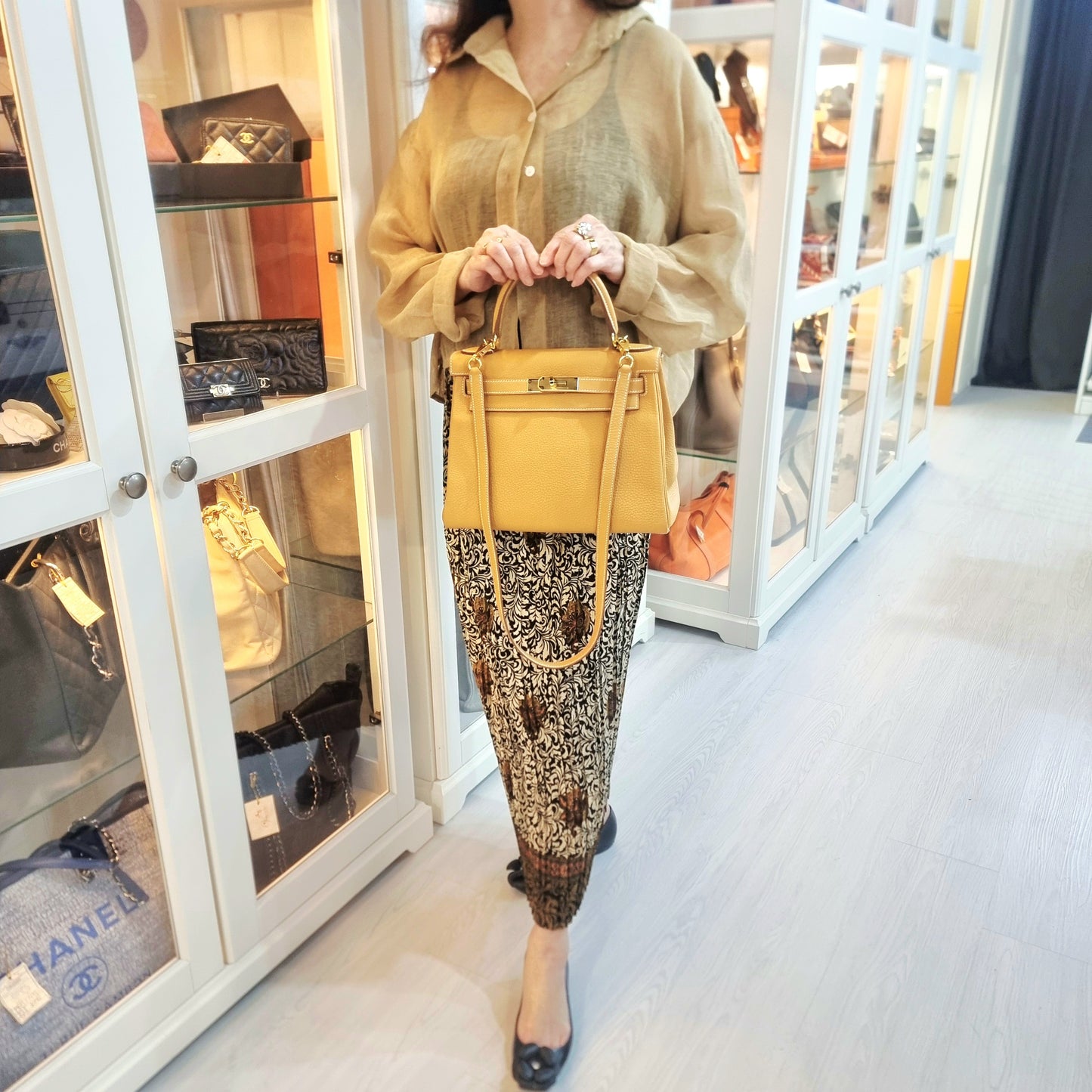 Hermes Kelly 28 Togo Ghw (Biscuit)