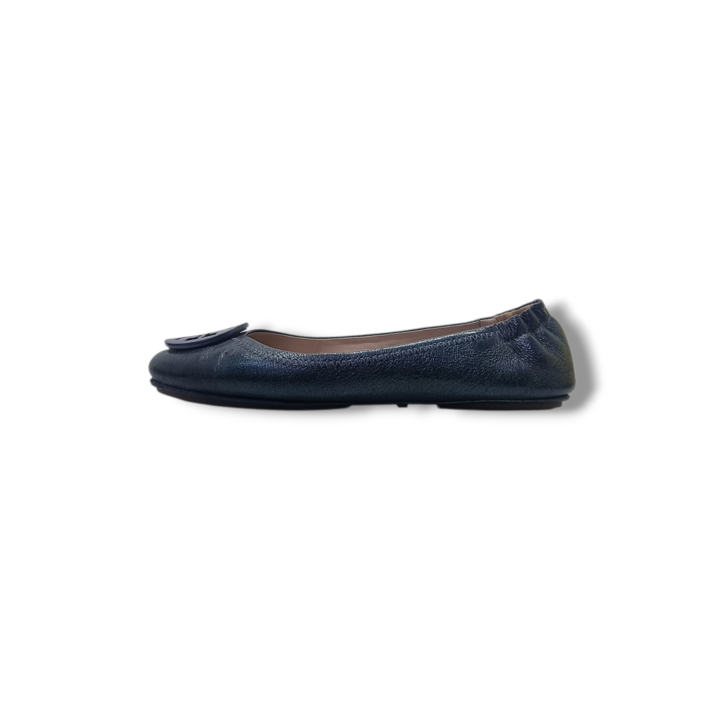 Tory Burch Minnie Travel Ballet Flat (Dark Green)