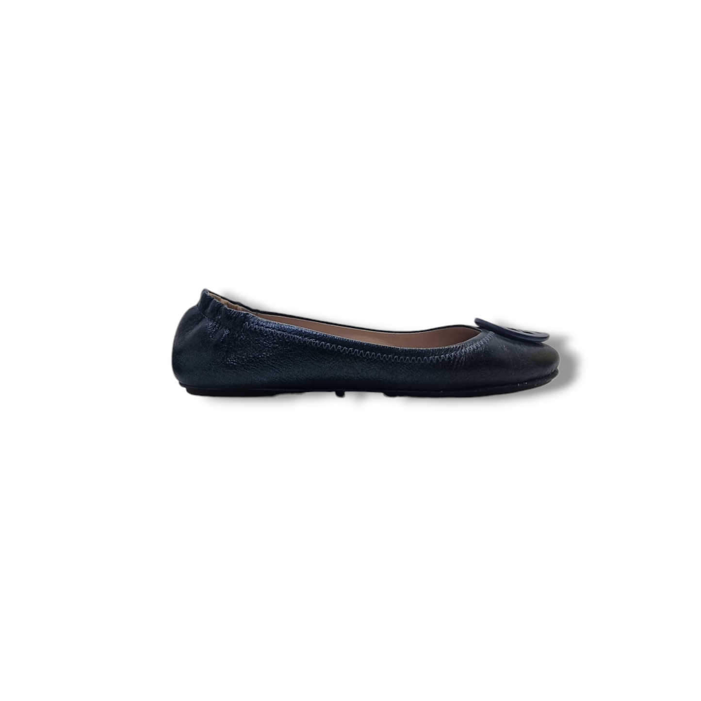 Tory Burch Minnie Travel Ballet Flat (Dark Green)