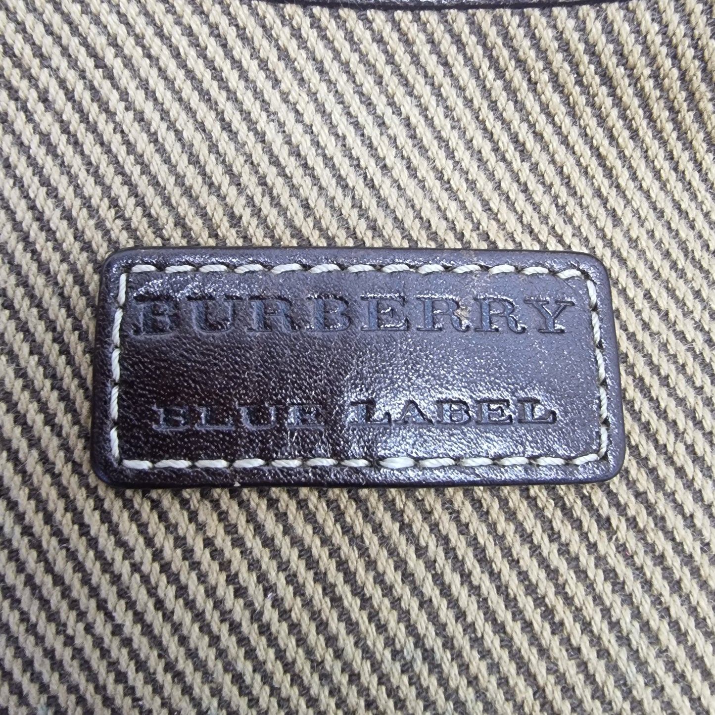 Blue Label Burberry Corduroy Hobo Bag (Brown)