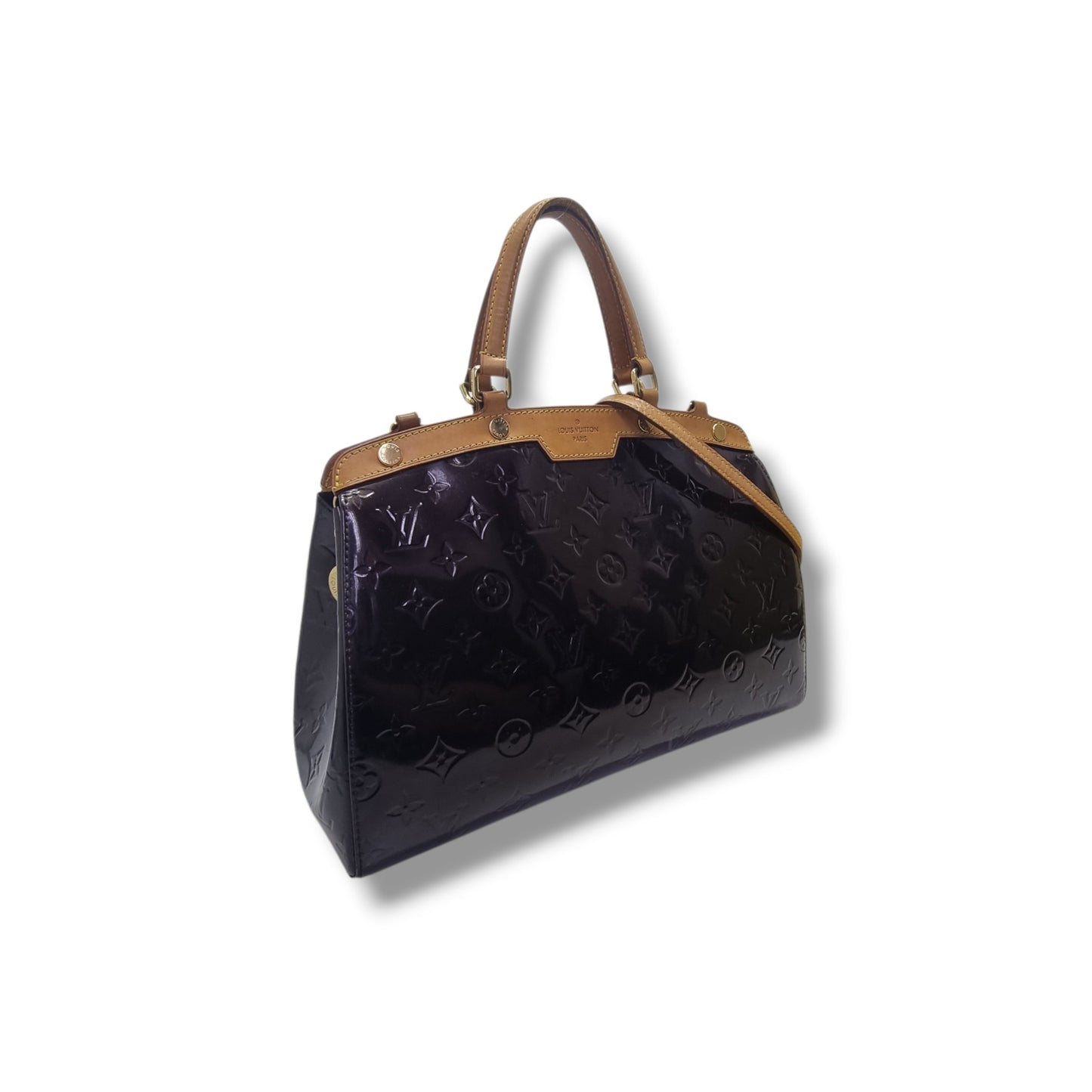 Louis Vuitton Brea MM Amarante Monogram Vernis Ghw