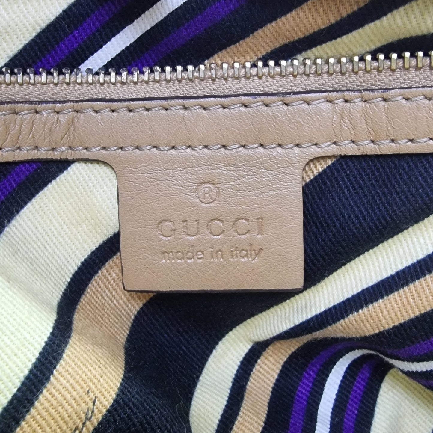 Gucci Britt Tassel Medium Hobo Bag Ghw ( Tan/Brown)