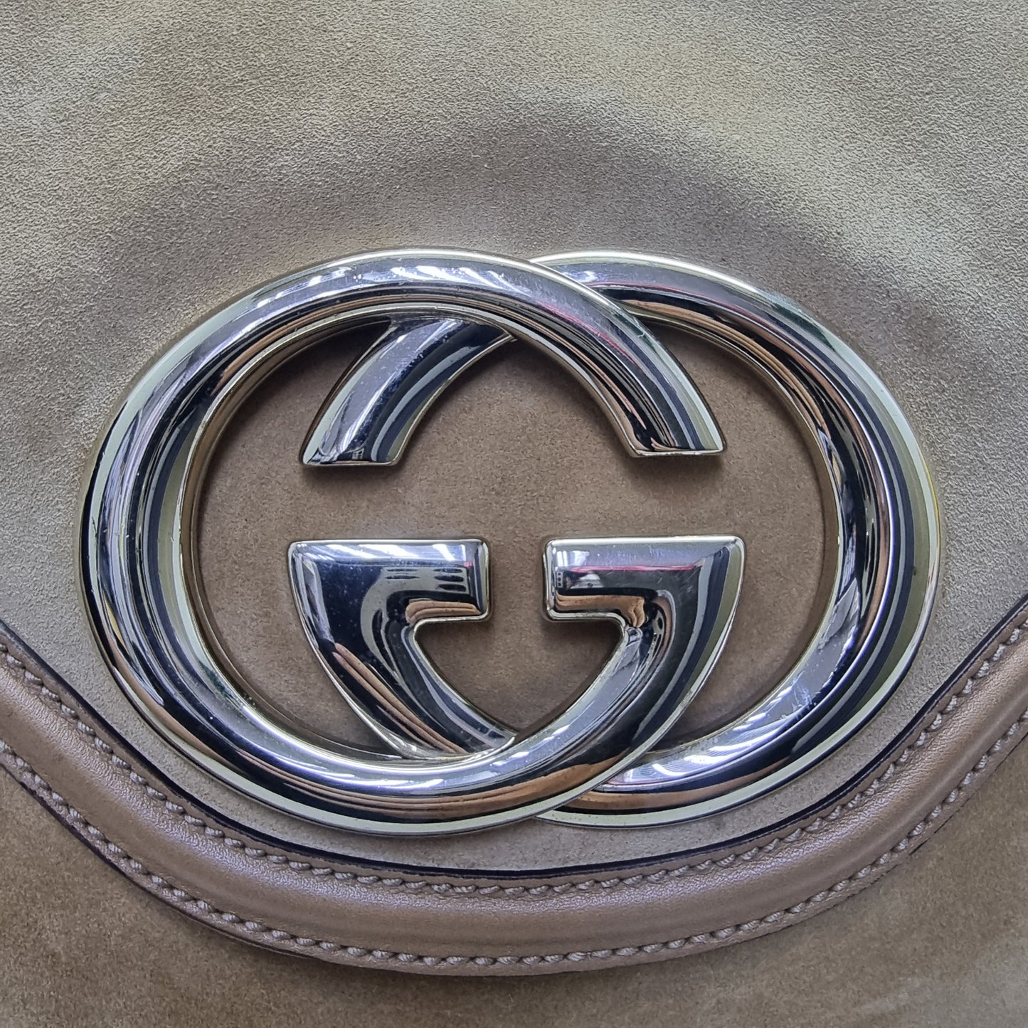 Gucci Britt Tassel Medium Hobo Bag Ghw ( Tan/Brown)