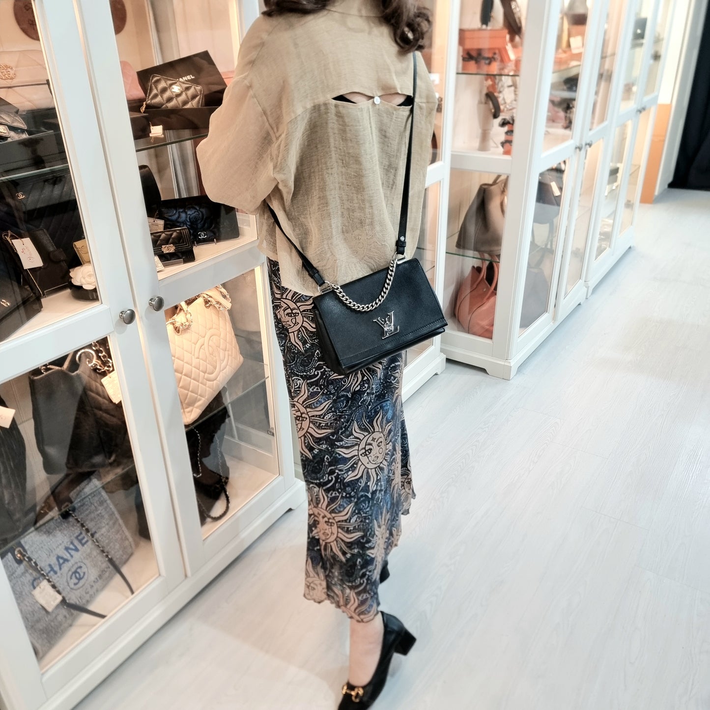 Louis Vuitton Lockme 11 BB Shw (Black)