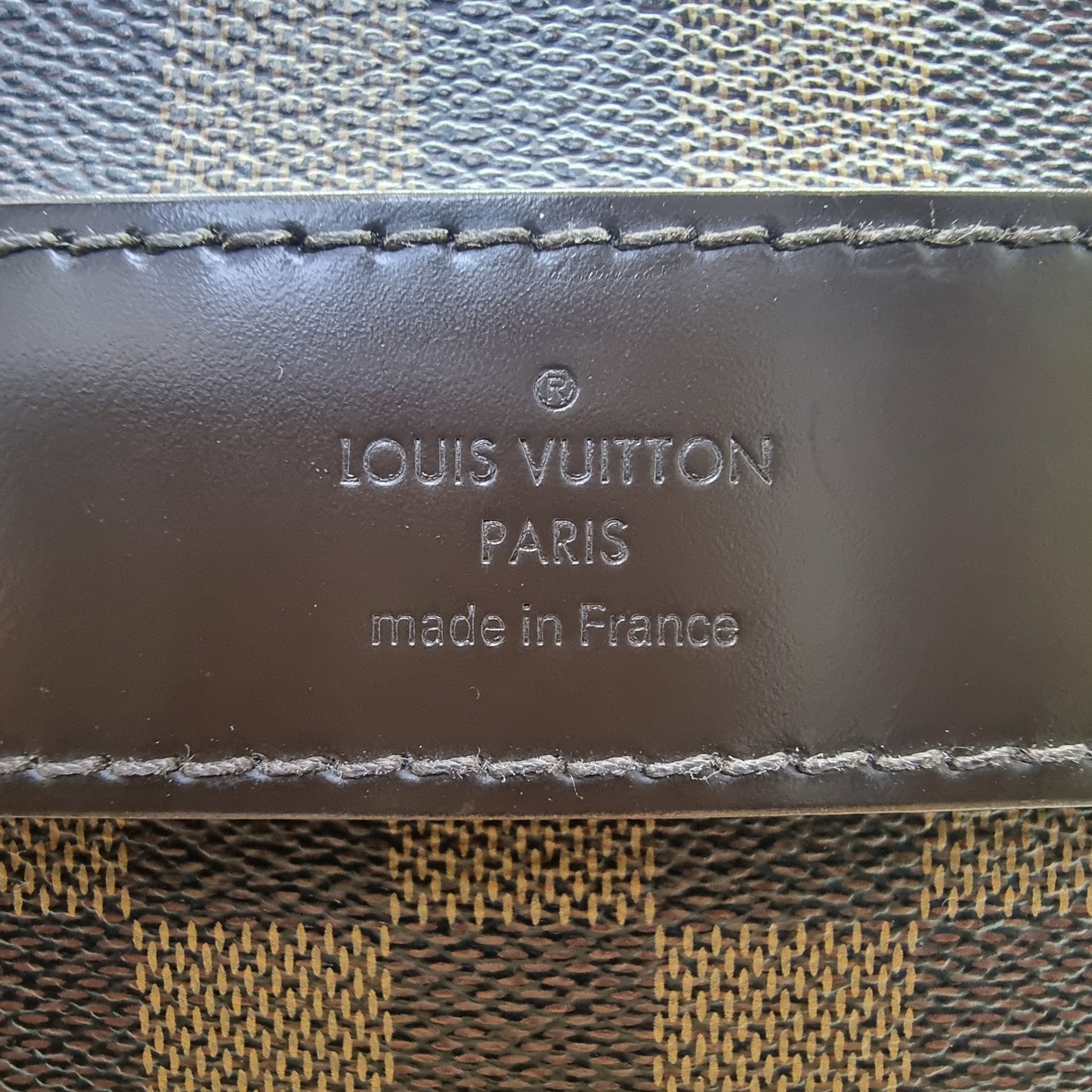 Louis Vuitton Shelton MM Messenger Bag Damier Ebene Ghw
