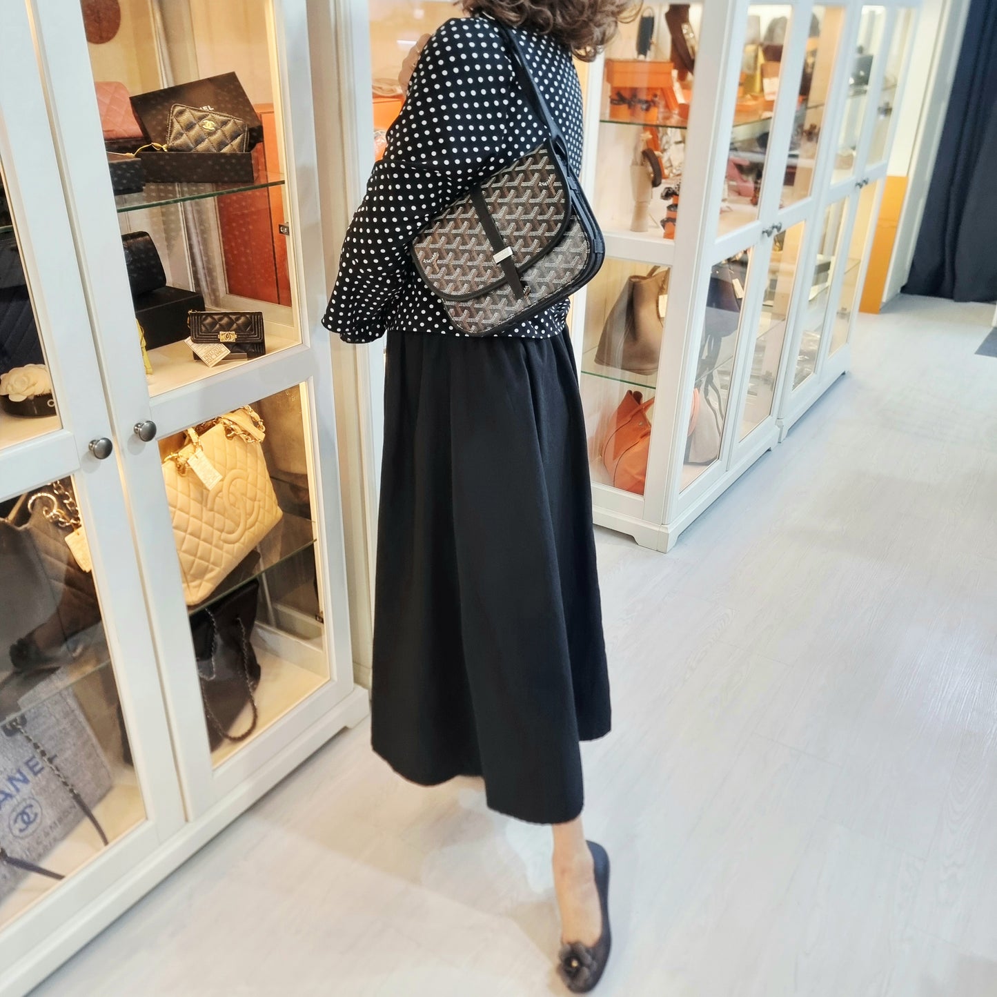 Goyard Belvedere 11 PM Goyardine Canvas Crossbody Phw (Black)
