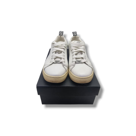 Versace Gianni Signature Lace Sneakers (White)