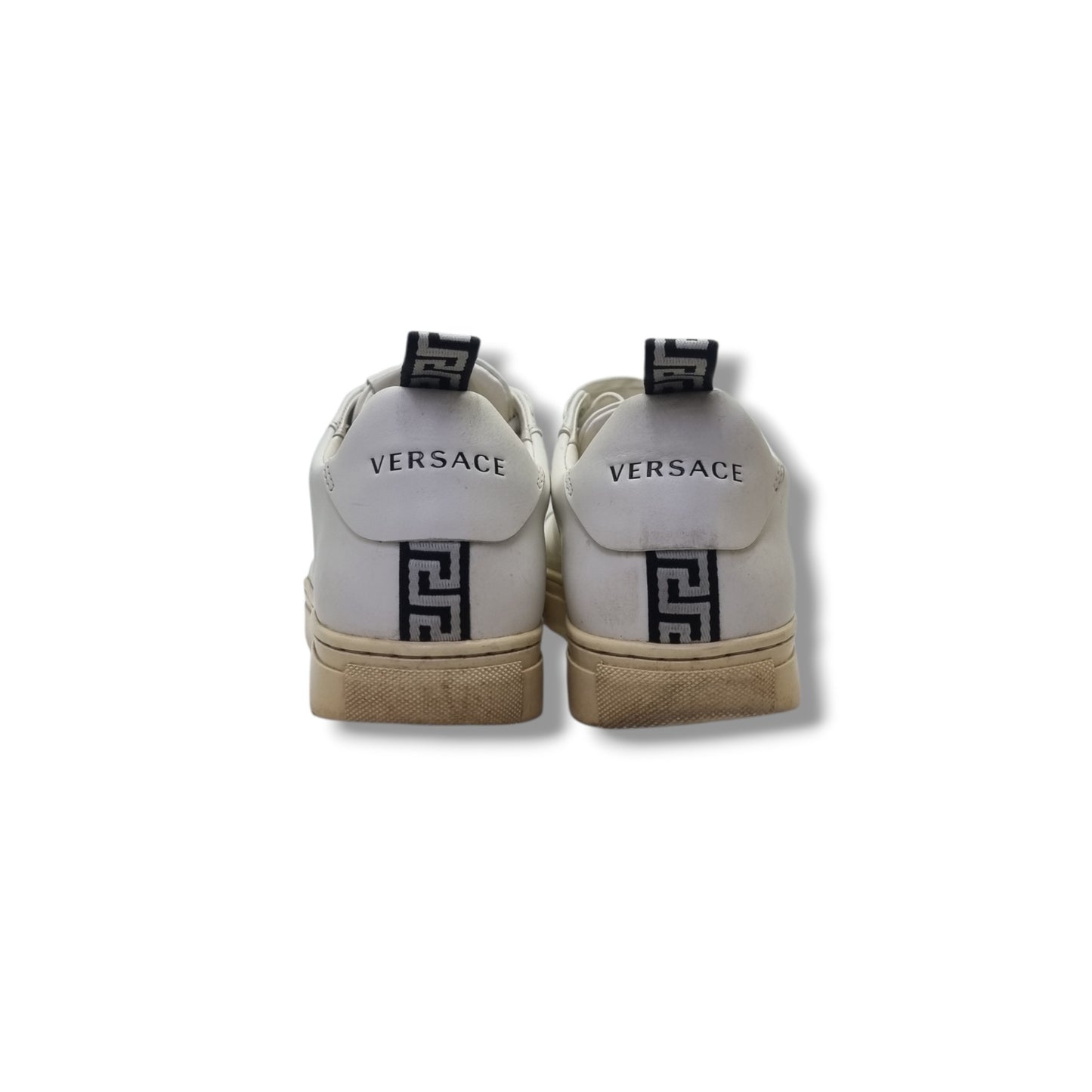 Versace Gianni Signature Lace Sneakers (White)