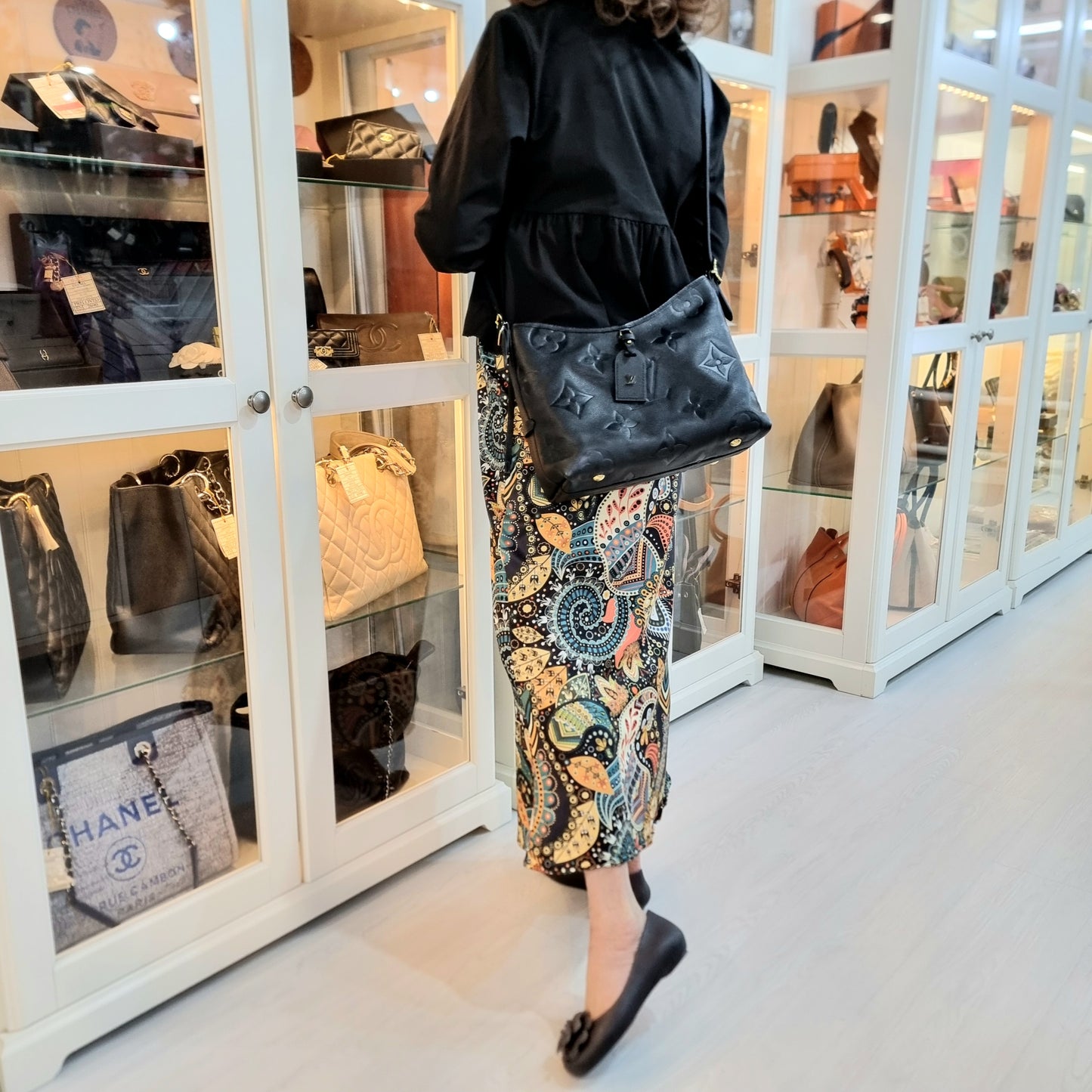 Louis Vuitton CarryAll PM Monogram Empriente Ghw (Black)