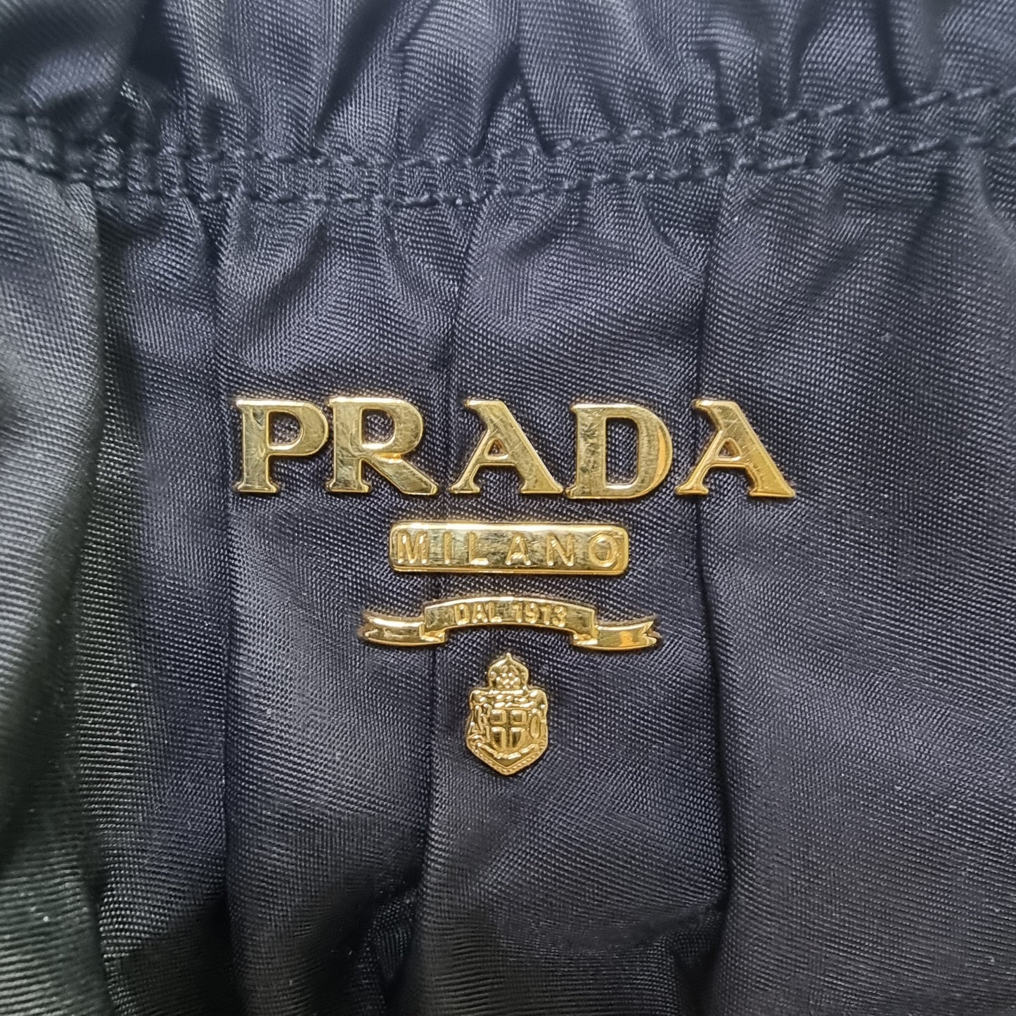 Prada BN1789 Nylon Gaufre Tote Ghw (Black)