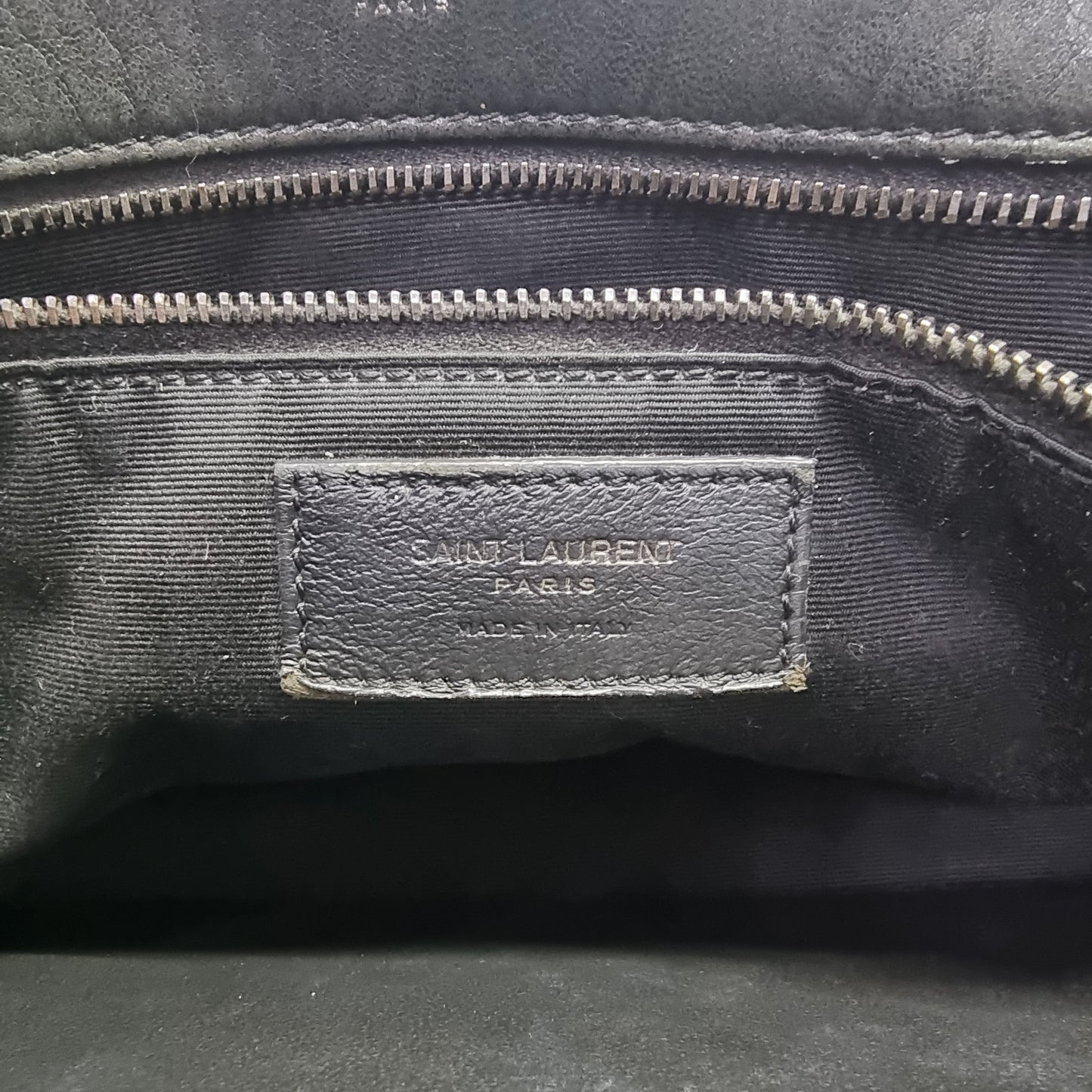 YSL Niki Large Leather Bag Shw (Black)