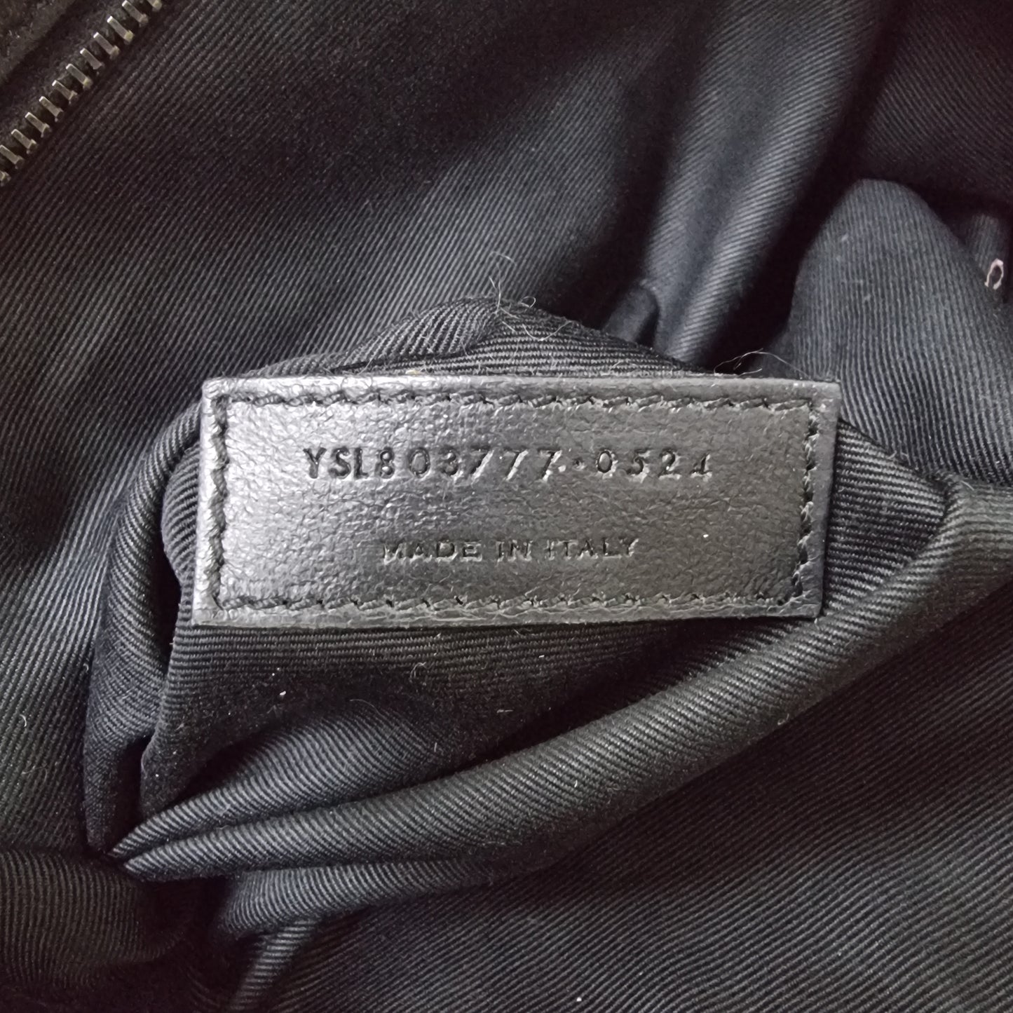 YSL Niki Large Leather Bag Shw (Black)