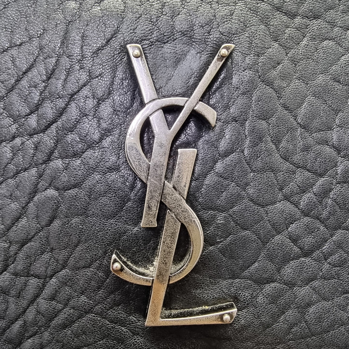 YSL Niki Large Leather Bag Shw (Black)