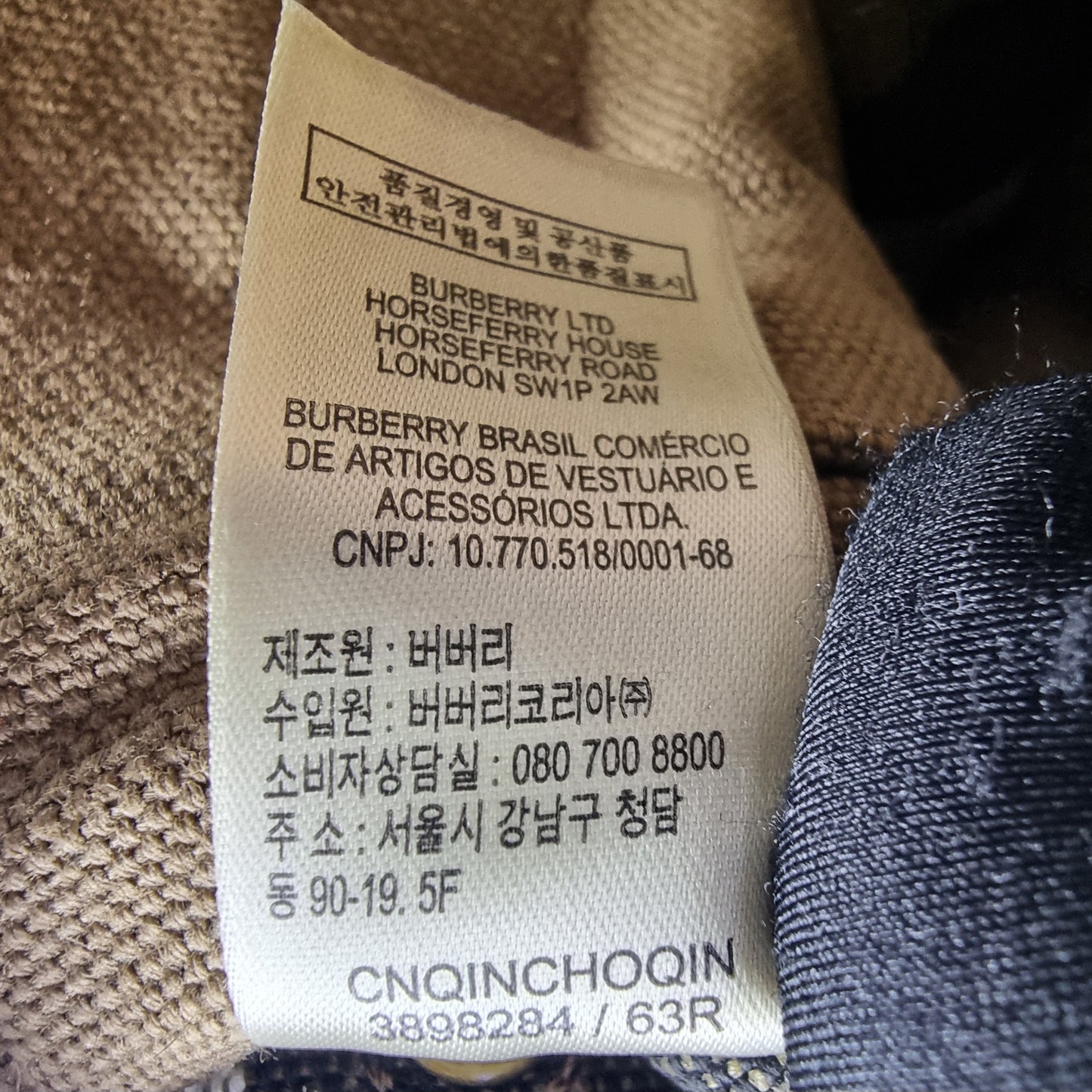 Burberry Susanna Canvas Check Medium Bucket Bag (Black)