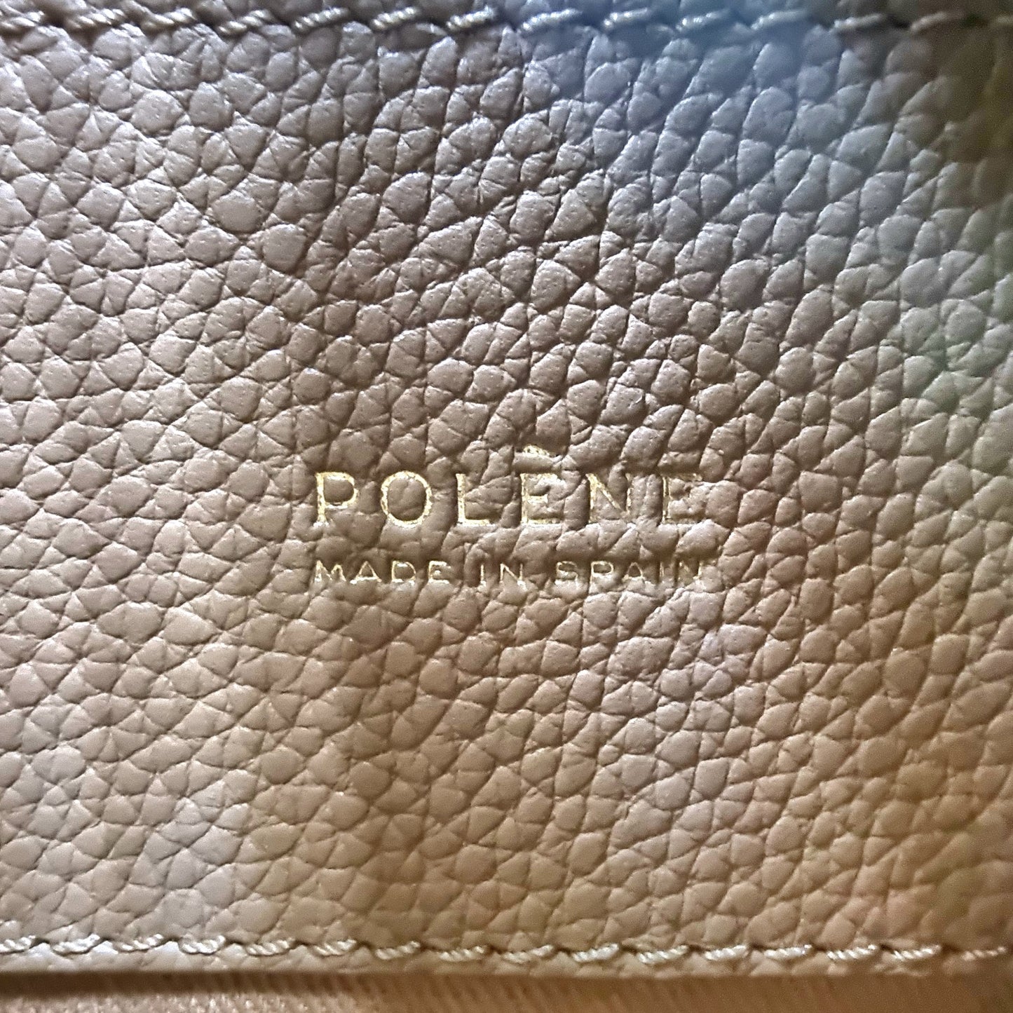 Polene Beri Grain Spanish Calfskin Crossbody Ghw (Camel)